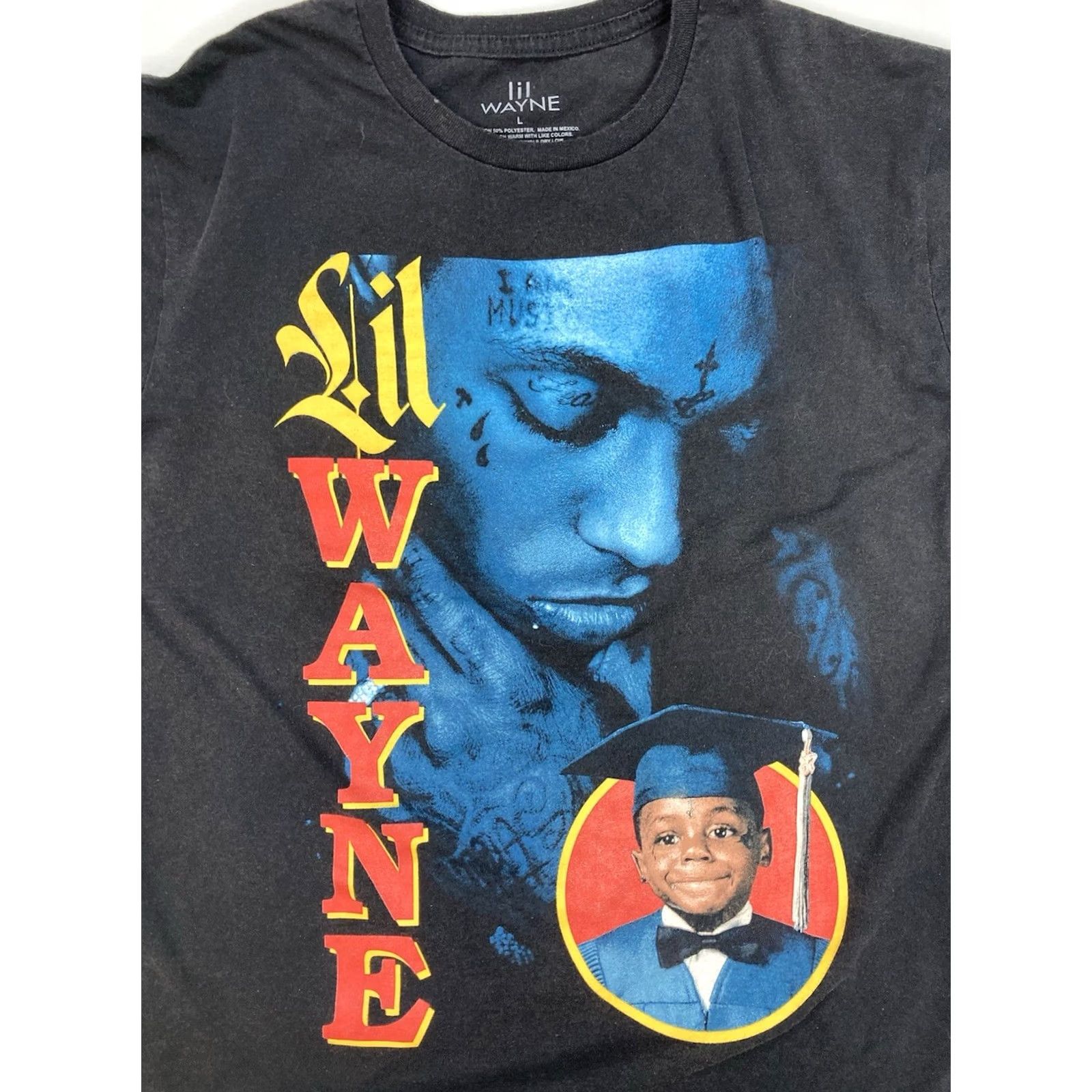 Vintage VINTAGE Lil Wayne Graphic T-shirt Women Medium Black Short Sleeve Music Size M / US 6-8 / IT 42-44 - 2 Thumbnail