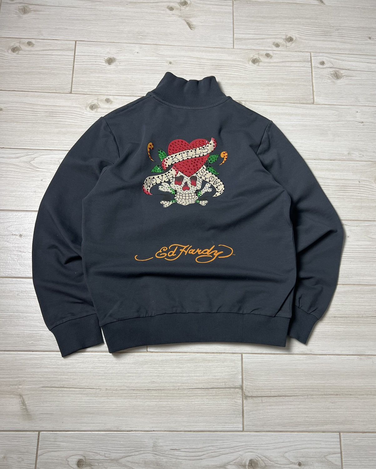 Ed Hardy Ed hardy Zip Hoodie Christian Audigier Rare Logo Best Price Size M / US 6-8 / IT 42-44 - 1 Thumbnail