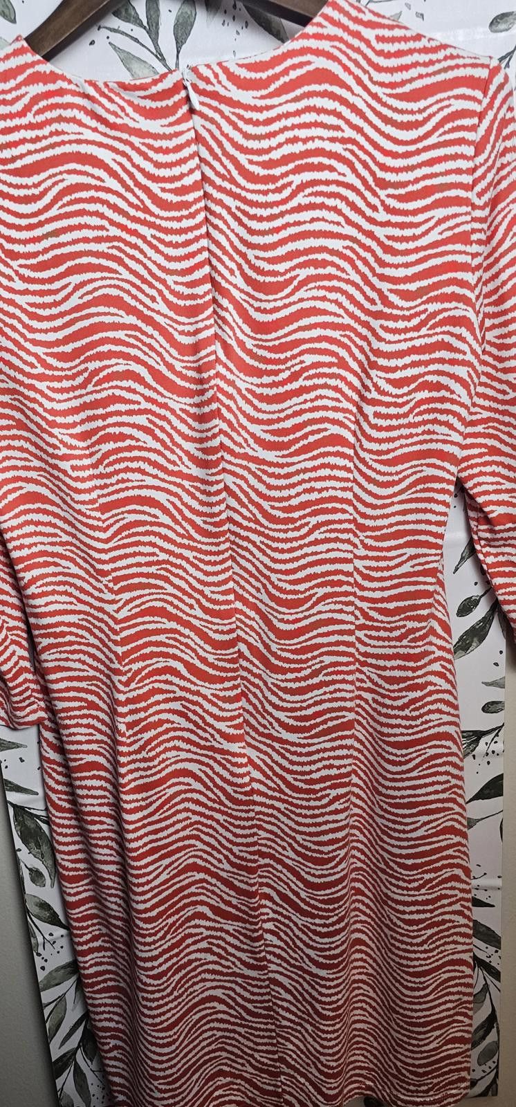 J.McLaughlin J. McLaughlin Dress White & Orange Womens Size M Zebra S Size M / US 6-8 / IT 42-44 - 6 Thumbnail