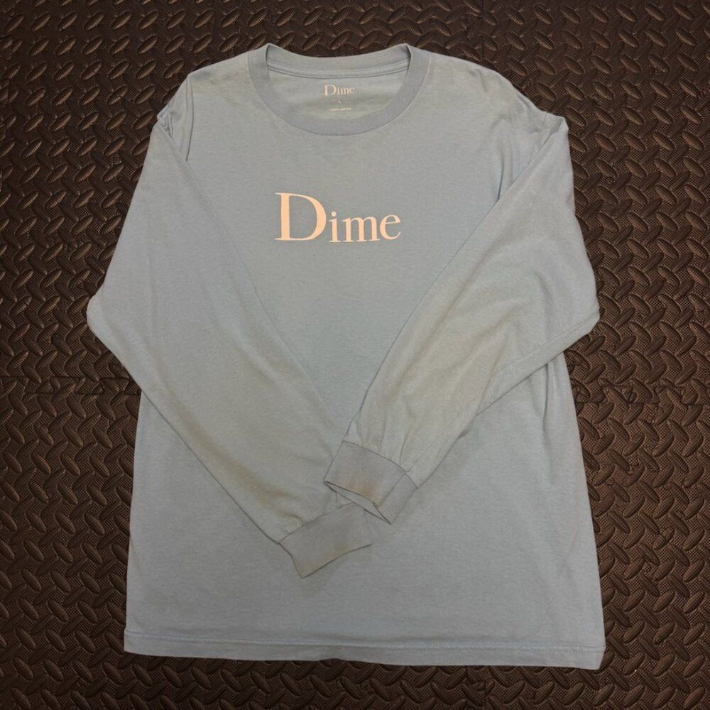 Dime DIME Blue longsleeve t-shirt Size US L / EU 52-54 / 3 - 2 Thumbnail
