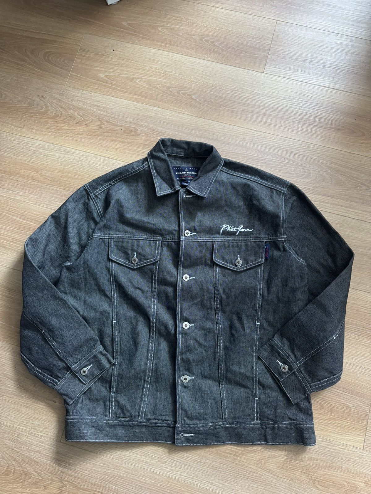 Phat Farm Vintage Phat Farm Denim Work Jacket Size US L / EU 52-54 / 3 - 1 Thumbnail