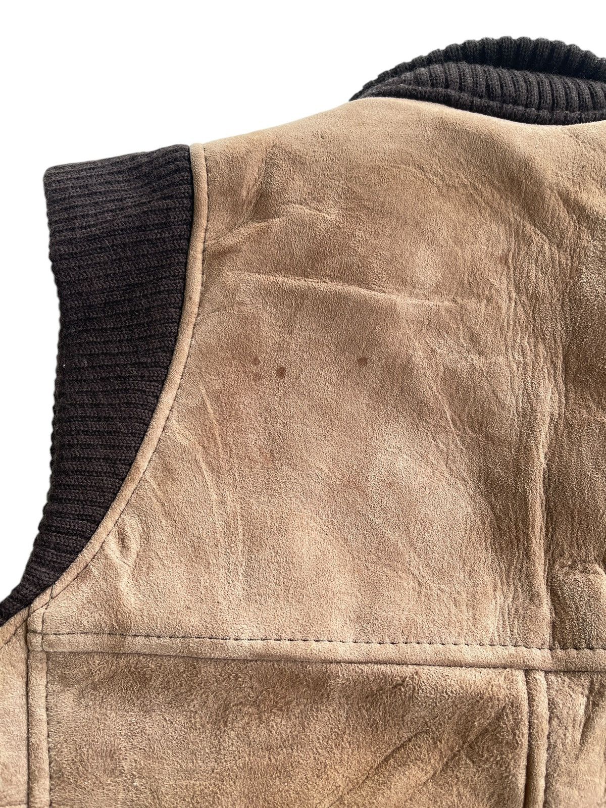 Vintage Vintage Sheepskin Shearling Suede Leather Vest Size US S / EU 44-46 / 1 - 10 Thumbnail