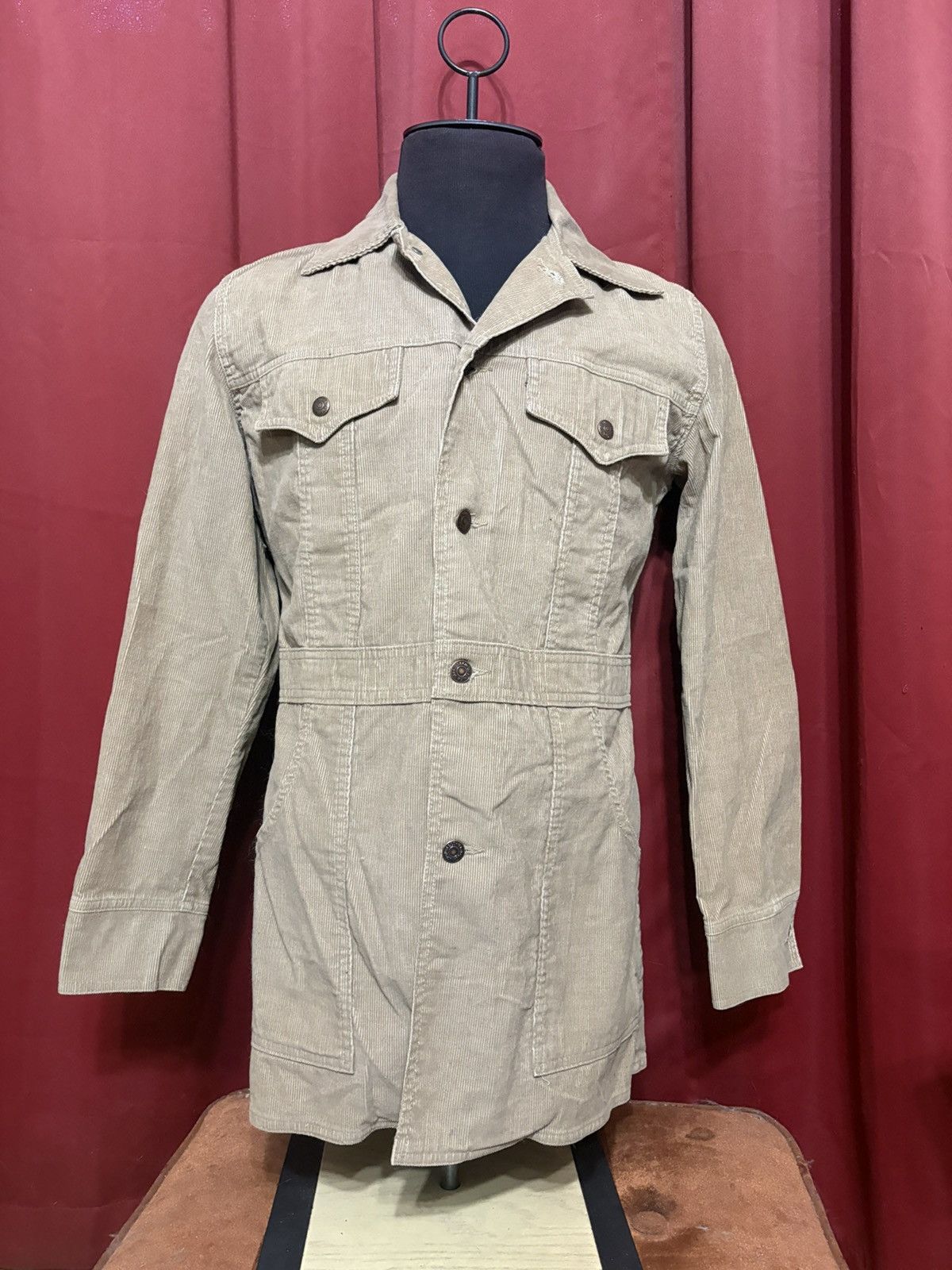 Levi's Vintage Clothing Vintage Levi’s Corduroy Coat 60’s Safari Jacket Grail Size US M / EU 48-50 / 2 - 1 Thumbnail