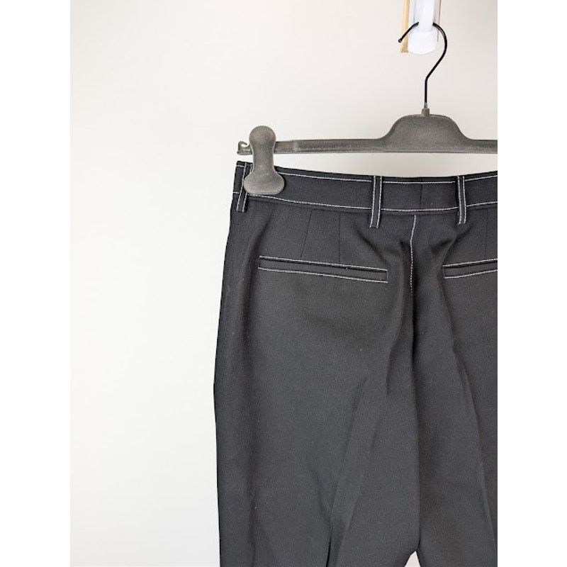 Burberry o1rshd1 Straight-Fit Tapered Tailored Trousers Pant in Black Size US 30 / EU 46 - 14 Thumbnail