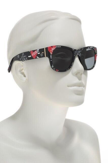 Dolce & Gabbana DOLCE & GABBANA DG 4338 Graffitti Star Heart Sunglasses Size ONE SIZE - 2 Thumbnail