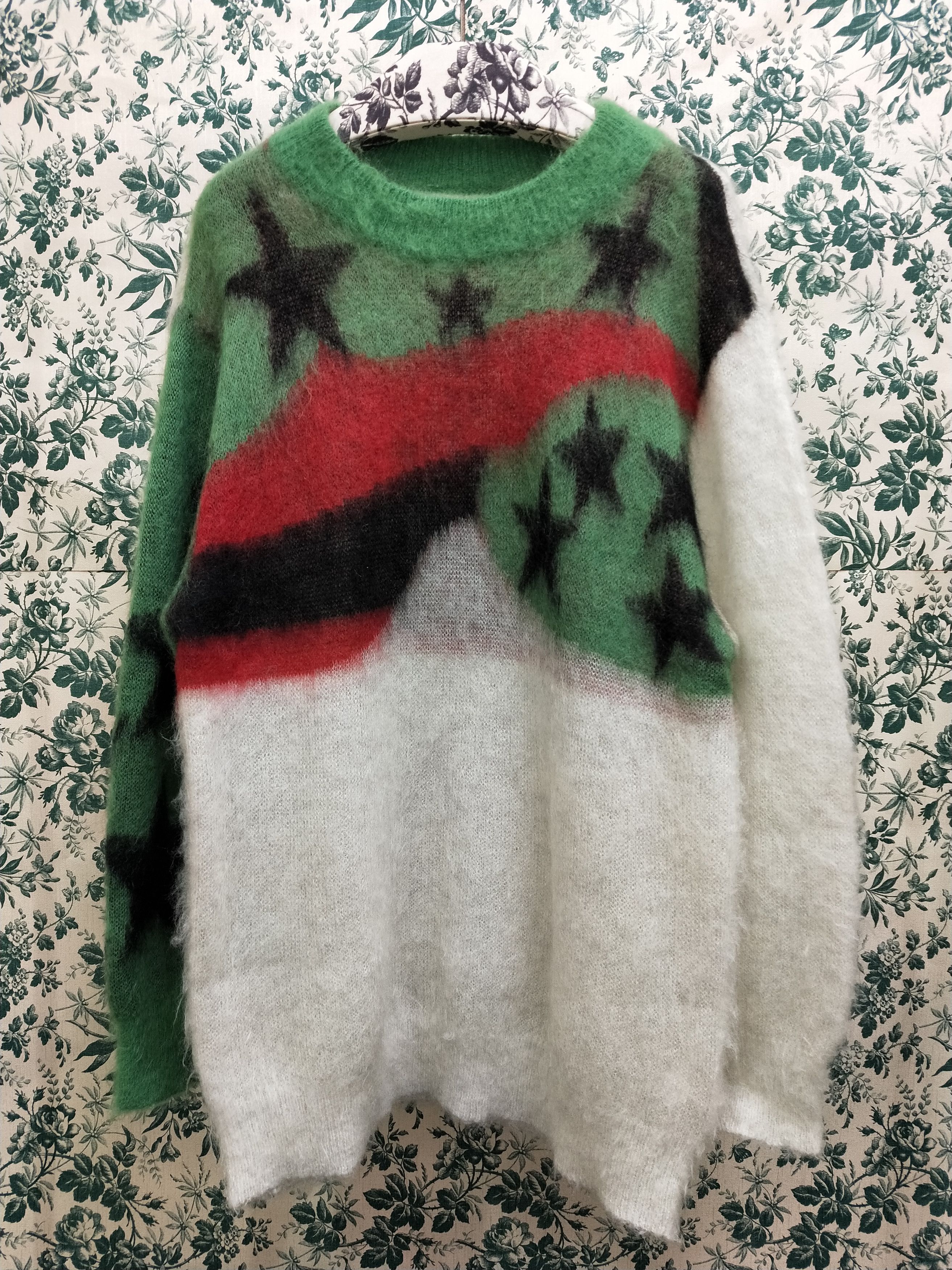 DENIM TEARS × Saint Michael Mohair Knit Sweater Size US L / EU 52-54 / 3 - 1 Thumbnail