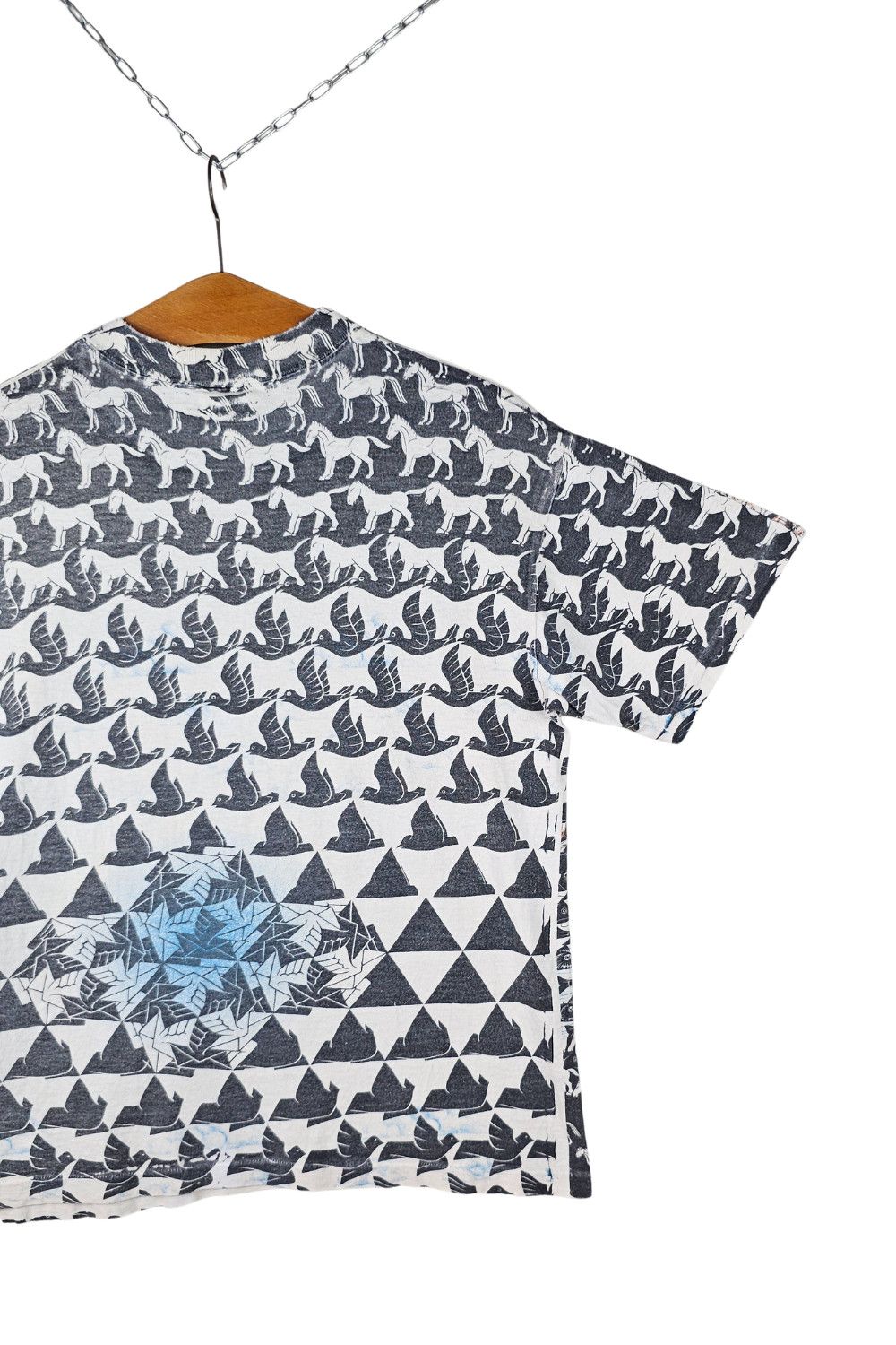 Vintage 1990s M.C. Escher AOP Wrap Tee - USA Made Size US L / EU 52-54 / 3 - 13 Thumbnail