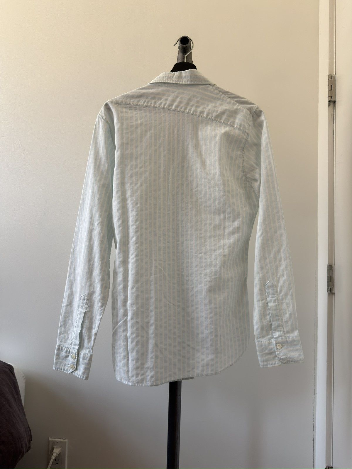 Ann Demeulemeester ‘00s Twisted Pinstripe Shirt Size US XS / EU 42 / 0 - 2 Thumbnail