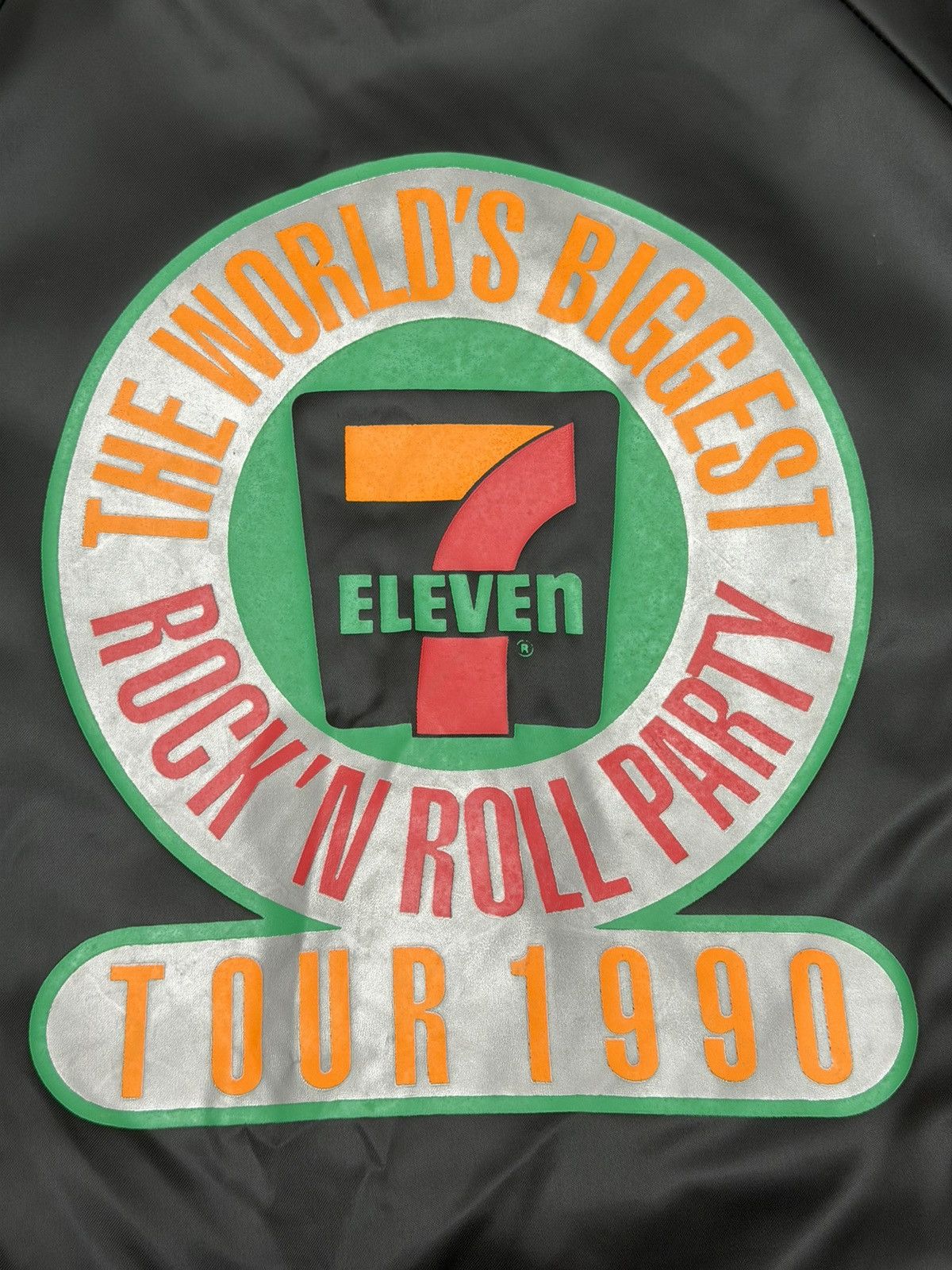 Band Tees Vintage 80s 7-Eleven Rock N Roll Tour Jacket Satin Bomber XL Size US XL / EU 56 / 4 - 7 Thumbnail