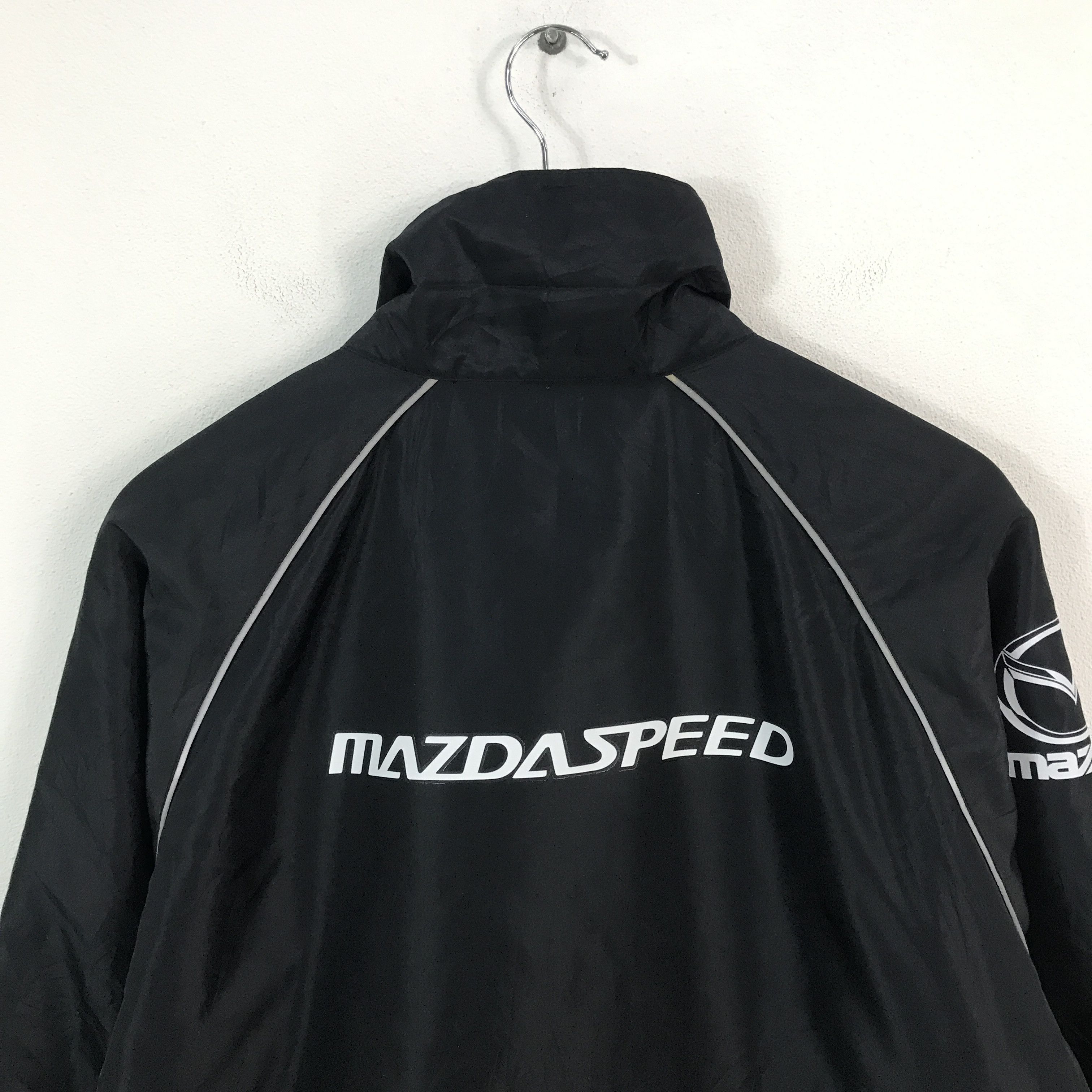 Japanese Brand Bridgestone x Mazda Windbreaker Custom Sport Jacket Size US XL / EU 56 / 4 - 4 Thumbnail