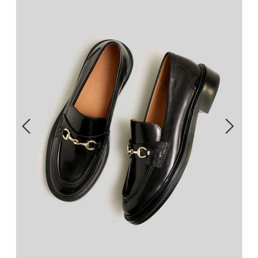 Madewell MADEWELL | The Vernon Leather Loafers Black Sz 9 Size US 9 / IT 39 - 1 Thumbnail