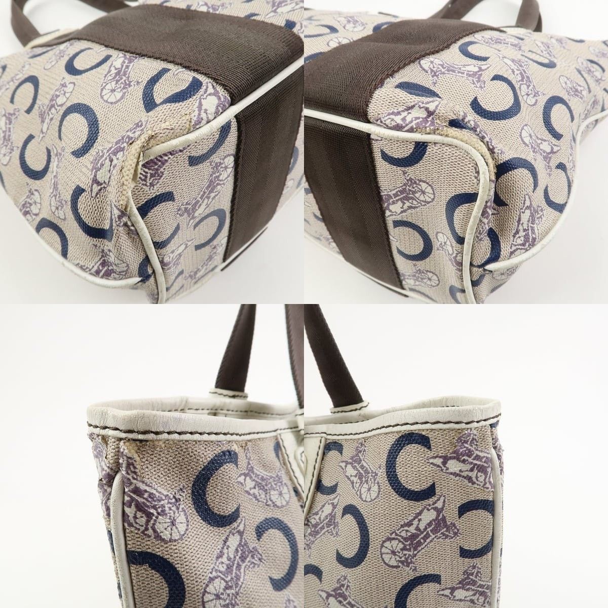 Celine Celine Macadam Coated Canvas Tote Beige Size ONE SIZE - 5 Thumbnail