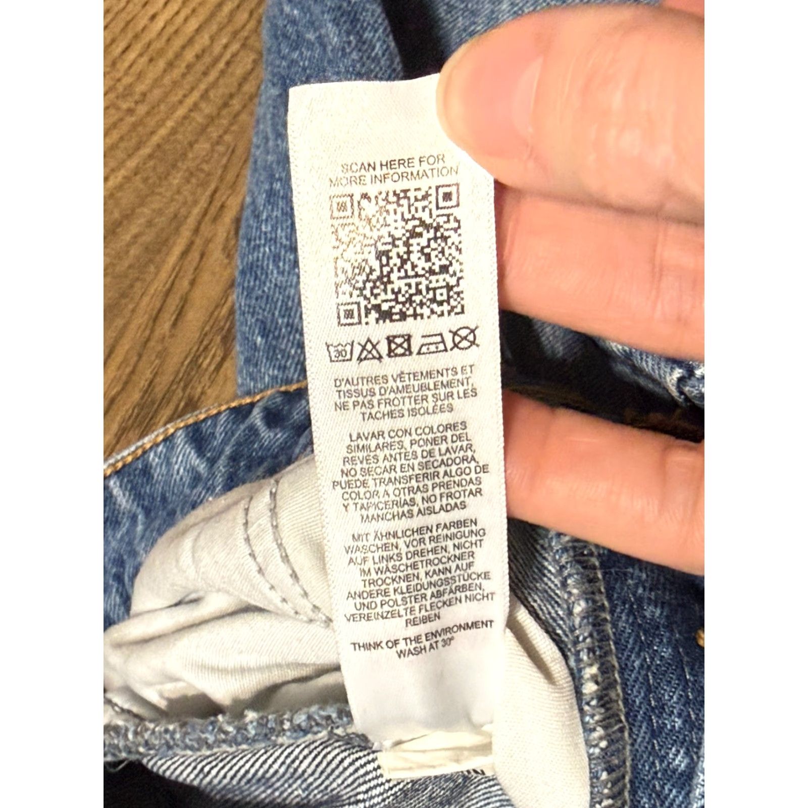 Topshop Topshop Jeans Women's 29 Blue Denim Straight High Rise Pockets Outdoor Size 29" - 7 Thumbnail