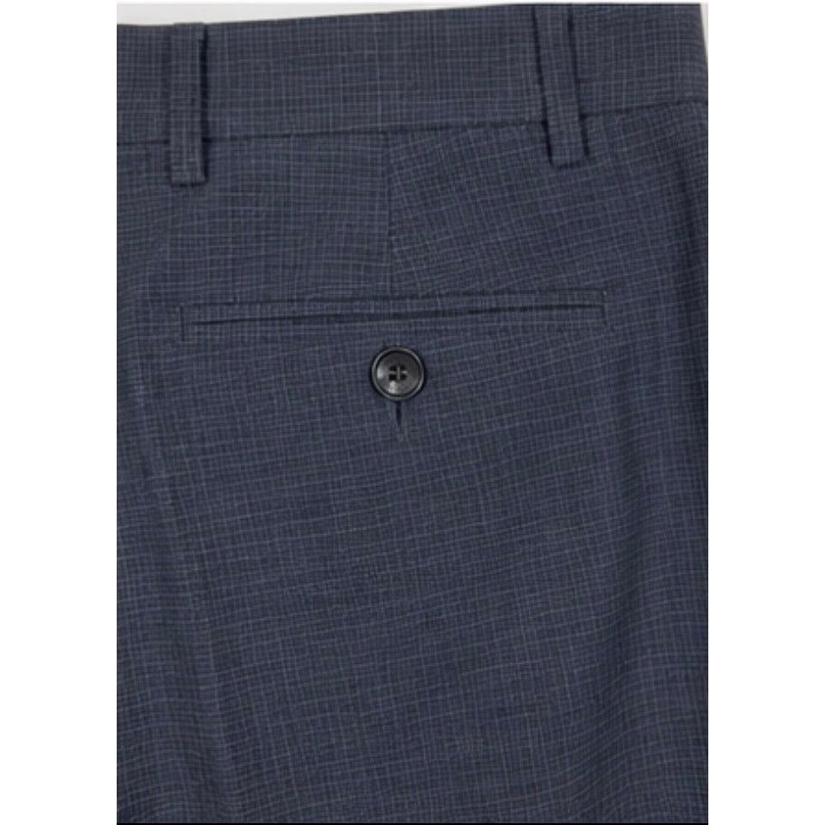 Michael Kors Michael Kors Blue Micro Check Dress Pants 38x32 NWT Size US 38 / EU 54 - 6 Thumbnail