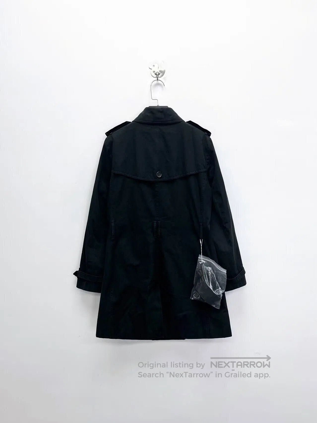 Burberry stylish black double. Size M / US 6-8 / IT 42-44 - 2 Thumbnail