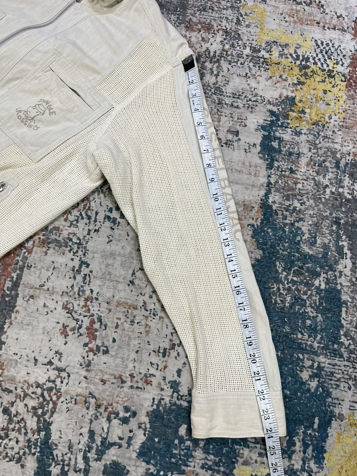 Jean Charles De Castelbajac Castelbajac Hybrid Net Perforated Safari Jacket Size US L / EU 52-54 / 3 - 10 Thumbnail