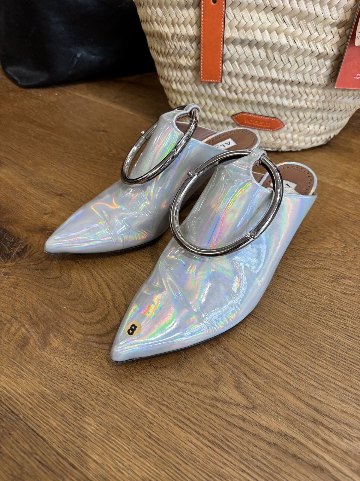 Alaia Alaia heel mules iridescent Size US 7 / IT 37 - 1 Thumbnail