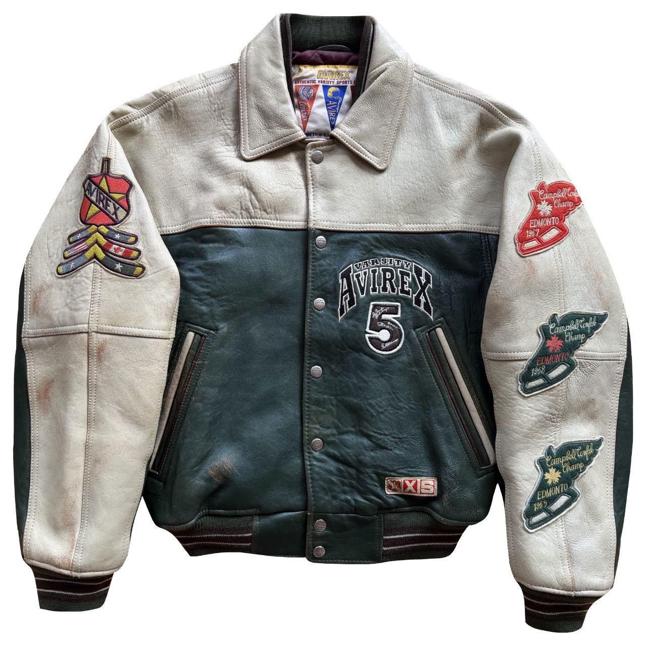 Avirex Avirex North West Wildbears Leather Varsity Jacket Size US XS / EU 42 / 0 - 2 Thumbnail