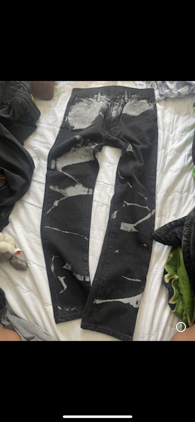 MNML × Vintage Black bleached jeans vintage Size US 30 / EU 46 - 3 Thumbnail