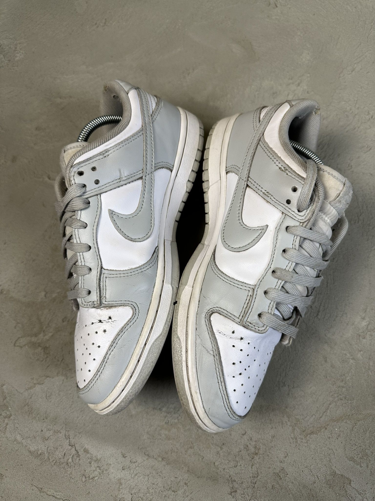 Nike Nike Dunk Gray Fog Low Leather Sneakers Hype Size US 7.5 / EU 40-41 - 5 Thumbnail