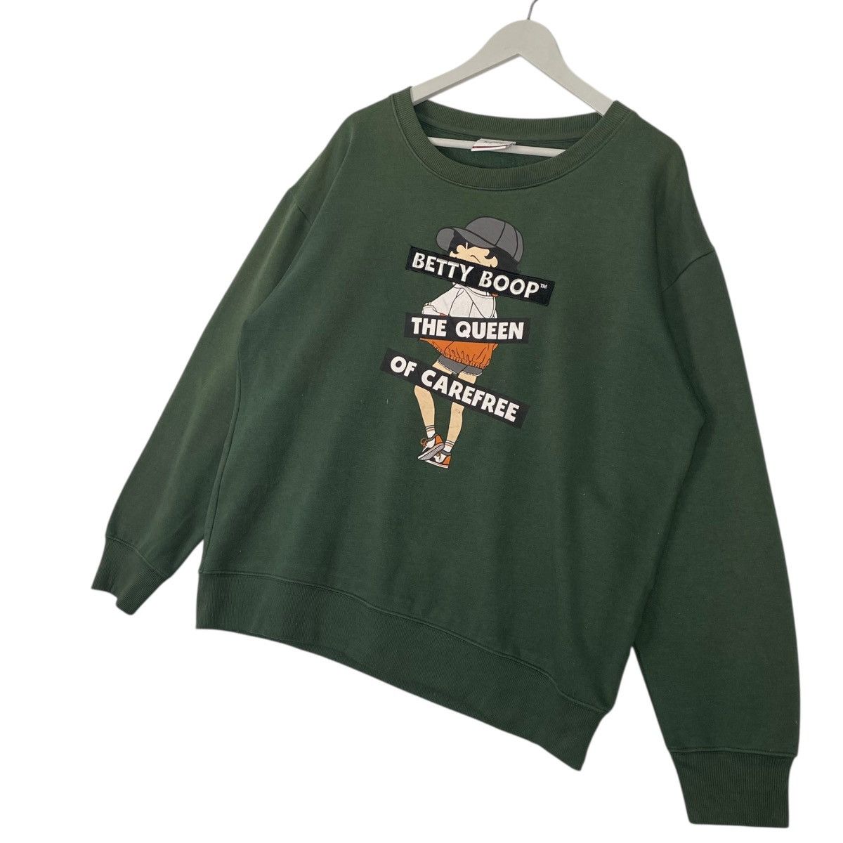 Other Vintage Betty Boop Printed Crewneck Sweatshirt Green Size LL Size US L / EU 52-54 / 3 - 2 Thumbnail