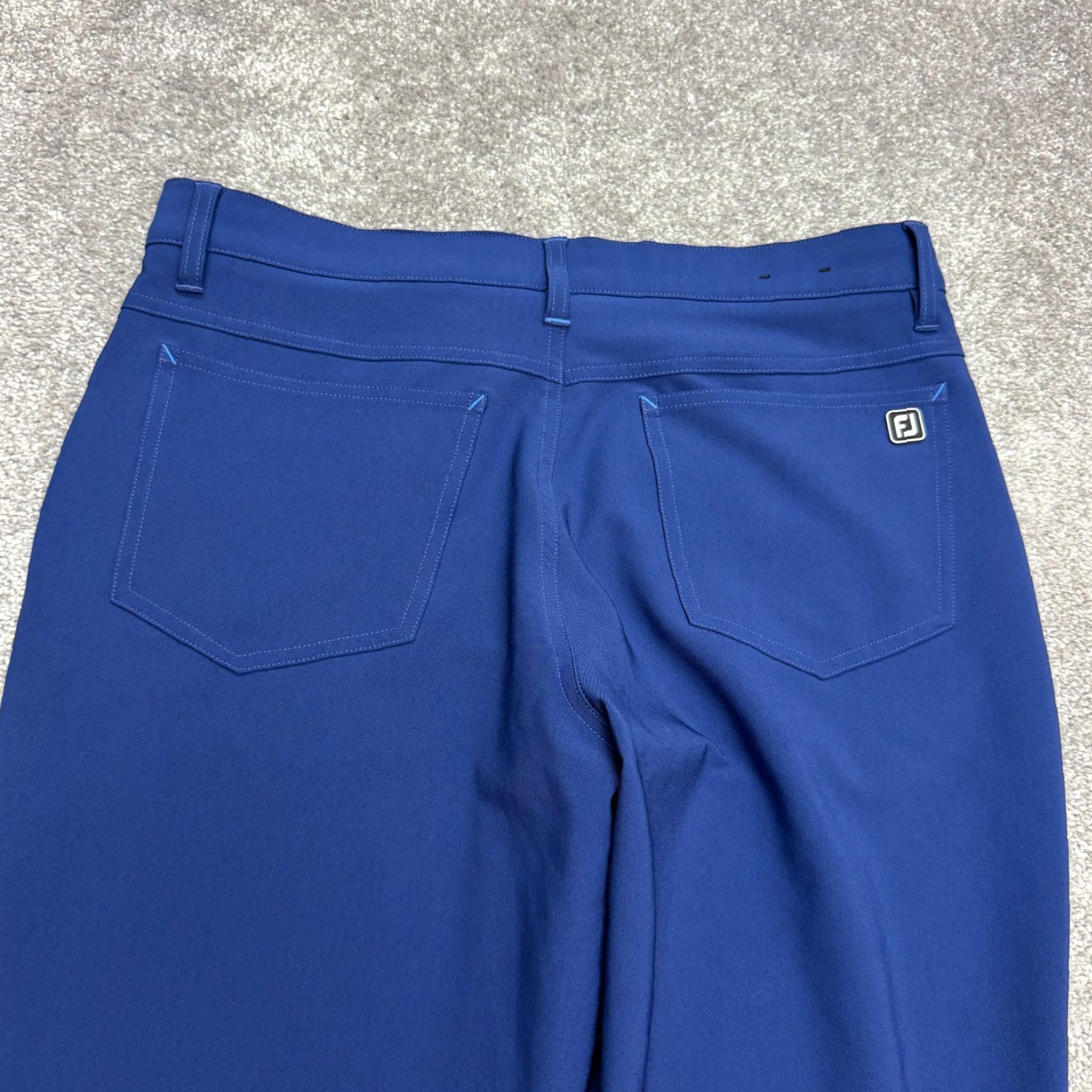 Footjoy FootJoy Athletic Fit Golf Pants Women 32 Blue Straight Leg High Rise 34x29.5 Size 24" / US 00 / IT 34 - 6 Thumbnail