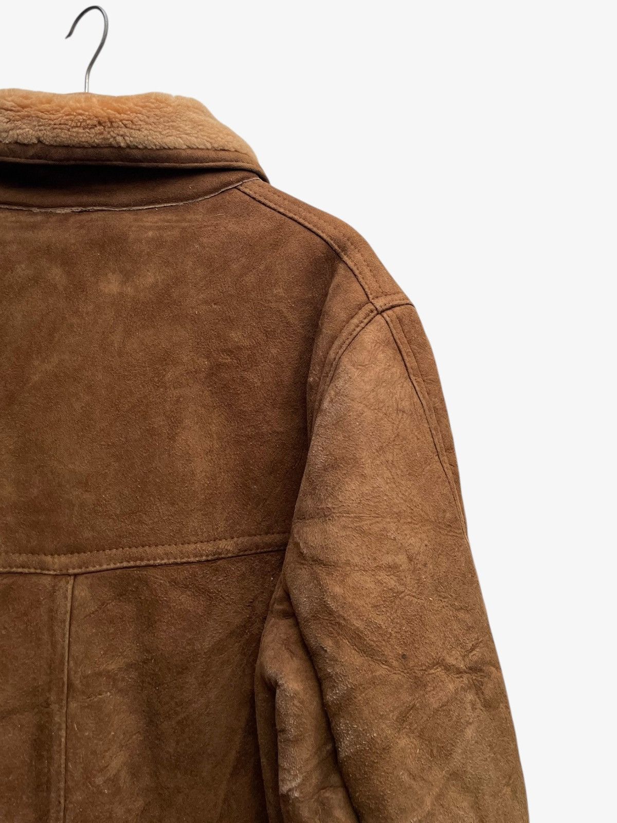 Sawyer of Napa Vintage Sawyer of Napa Shearling Ranch Sheepskin Suede Coat Size US M / EU 48-50 / 2 - 9 Thumbnail