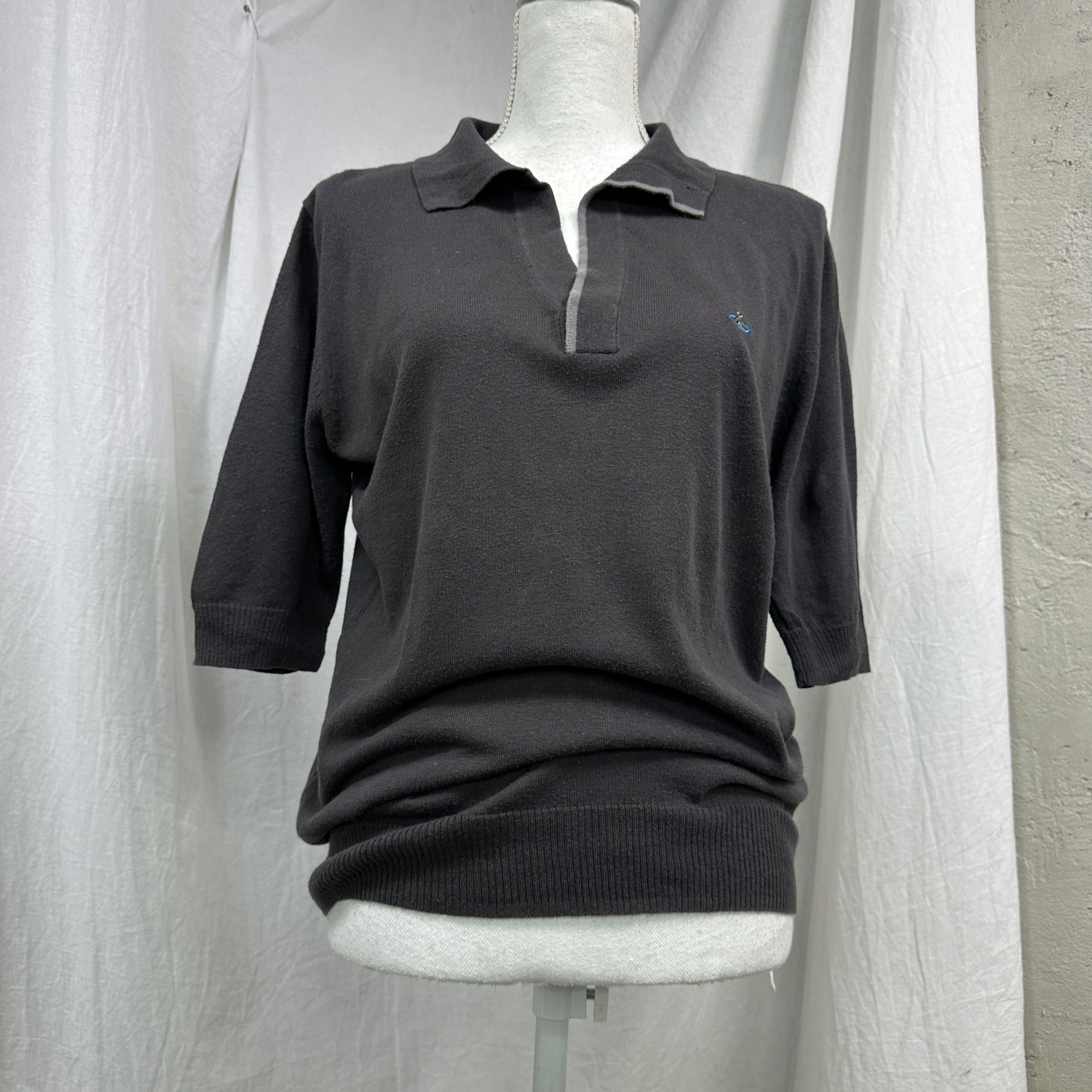 Vivienne Westwood Vintage Old Money Vivienne Westwood Sweater Polo T-shirt 00s Size XL / US 12-14 / IT 48-50 - 5 Thumbnail