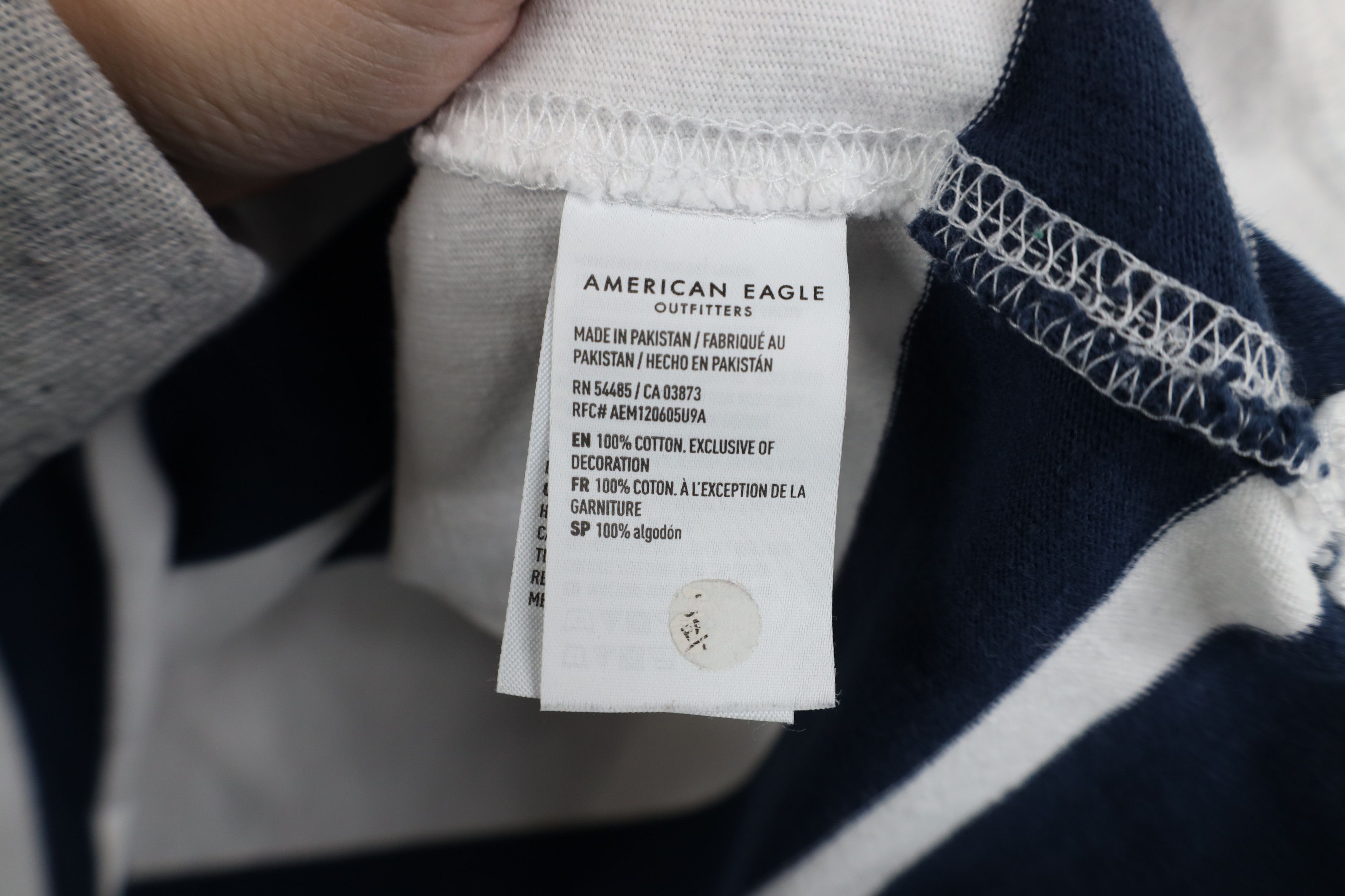 American Eagle Outfitters Vintage Y2K American Eagle Outfitters Long Sleeve Rugby Polo Size US S / EU 44-46 / 1 - 11 Thumbnail