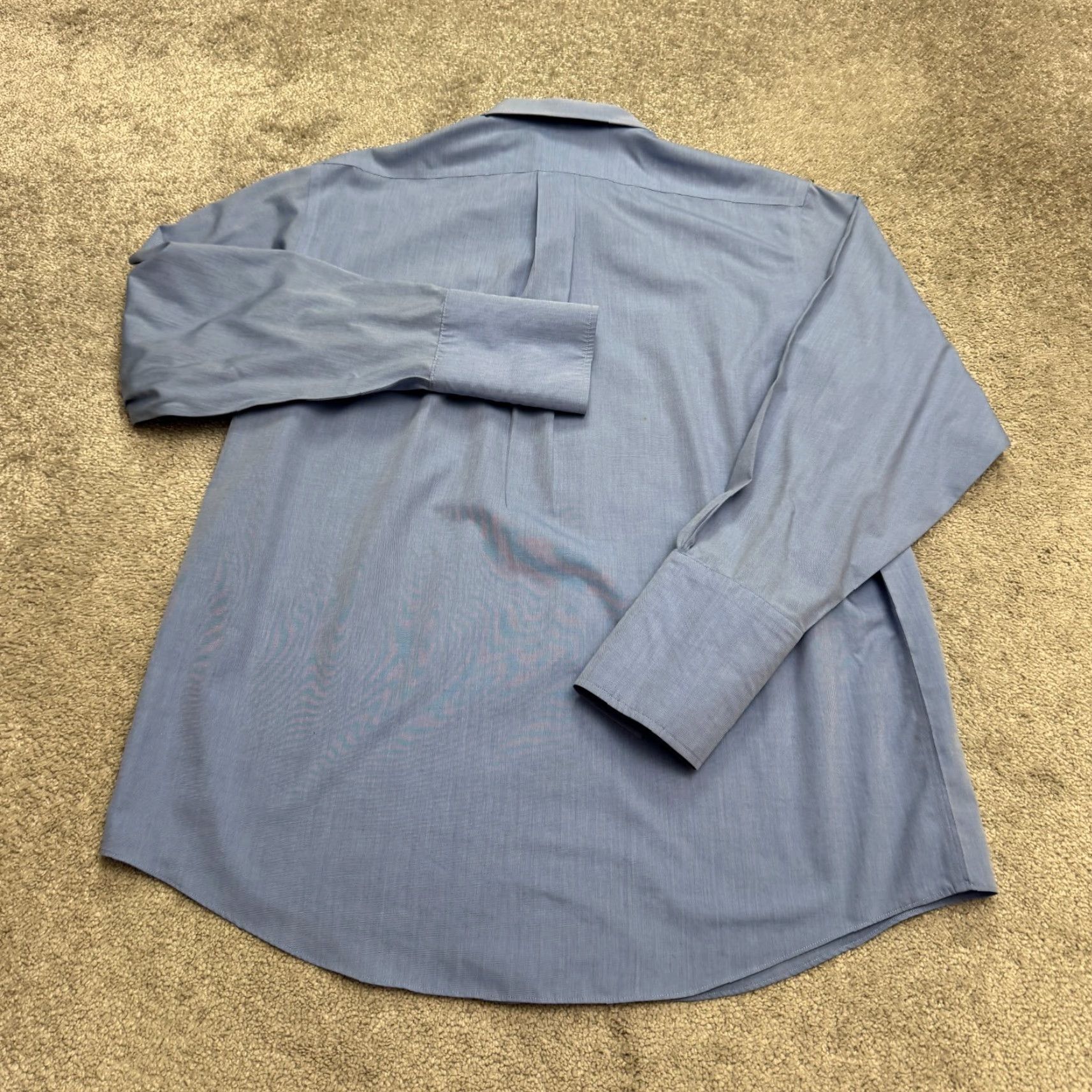 Brooks Brothers Brooks Brothers 346 Non-Iron Regular Fit Dress Shirt Mens 17-34 Blue Cotton Work Shirt Size 46R - 2 Thumbnail