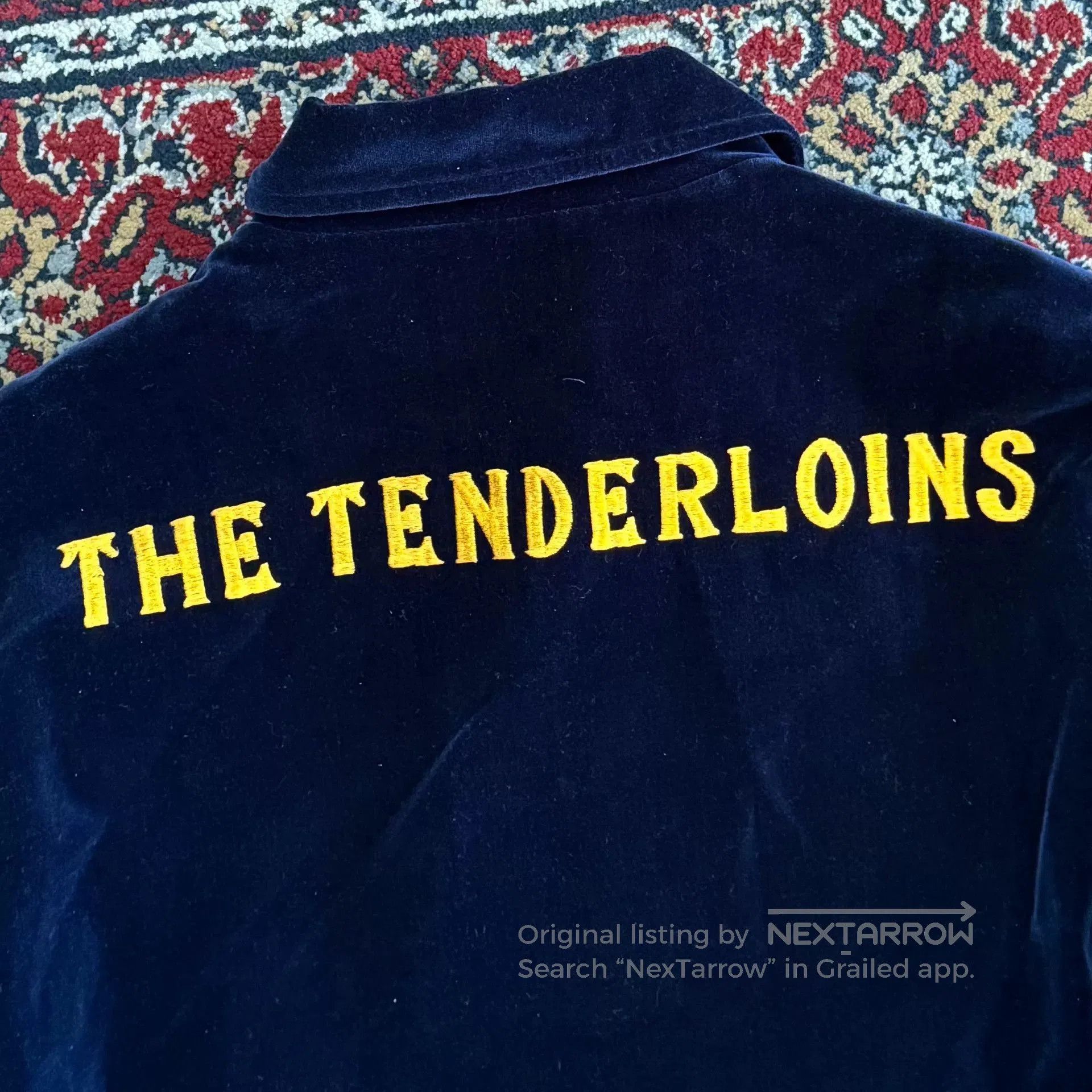 Tenderloin Tenderloin Navy Blue Velvet Coach Jacket. Size US S / EU 44-46 / 1 - 5 Thumbnail