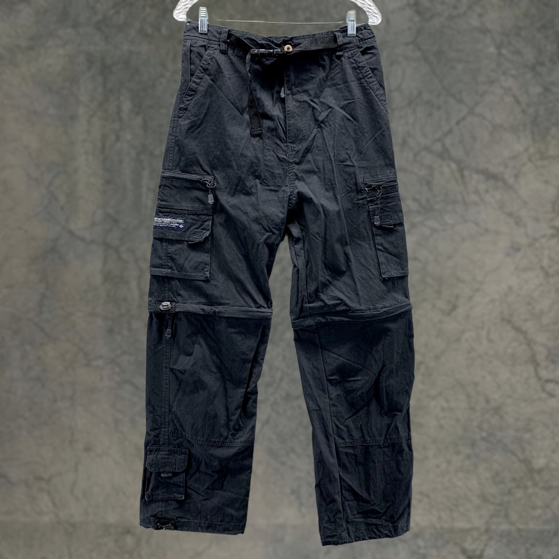 Vintage Columbia Pants Men Large Black Cargo 2 in 1 Shorts Hiking Utility Camp Vintage Cargo Pocket PFG Men’s Regular Size US 33 - 1 Thumbnail