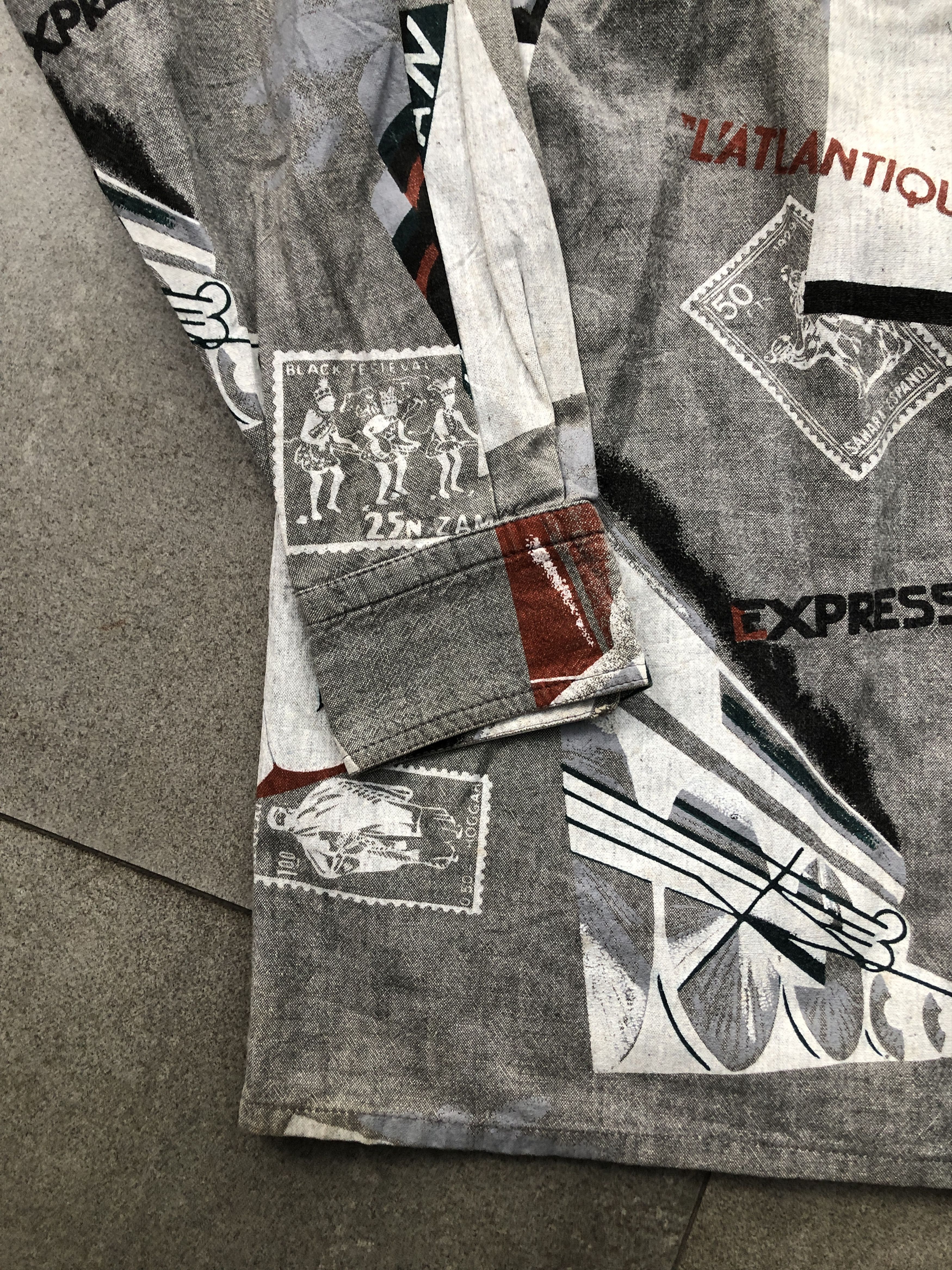 Kansai Yamamoto Kansai Man Graphic Printed Art Long Sleeve Shirt Size US L / EU 52-54 / 3 - 10 Thumbnail