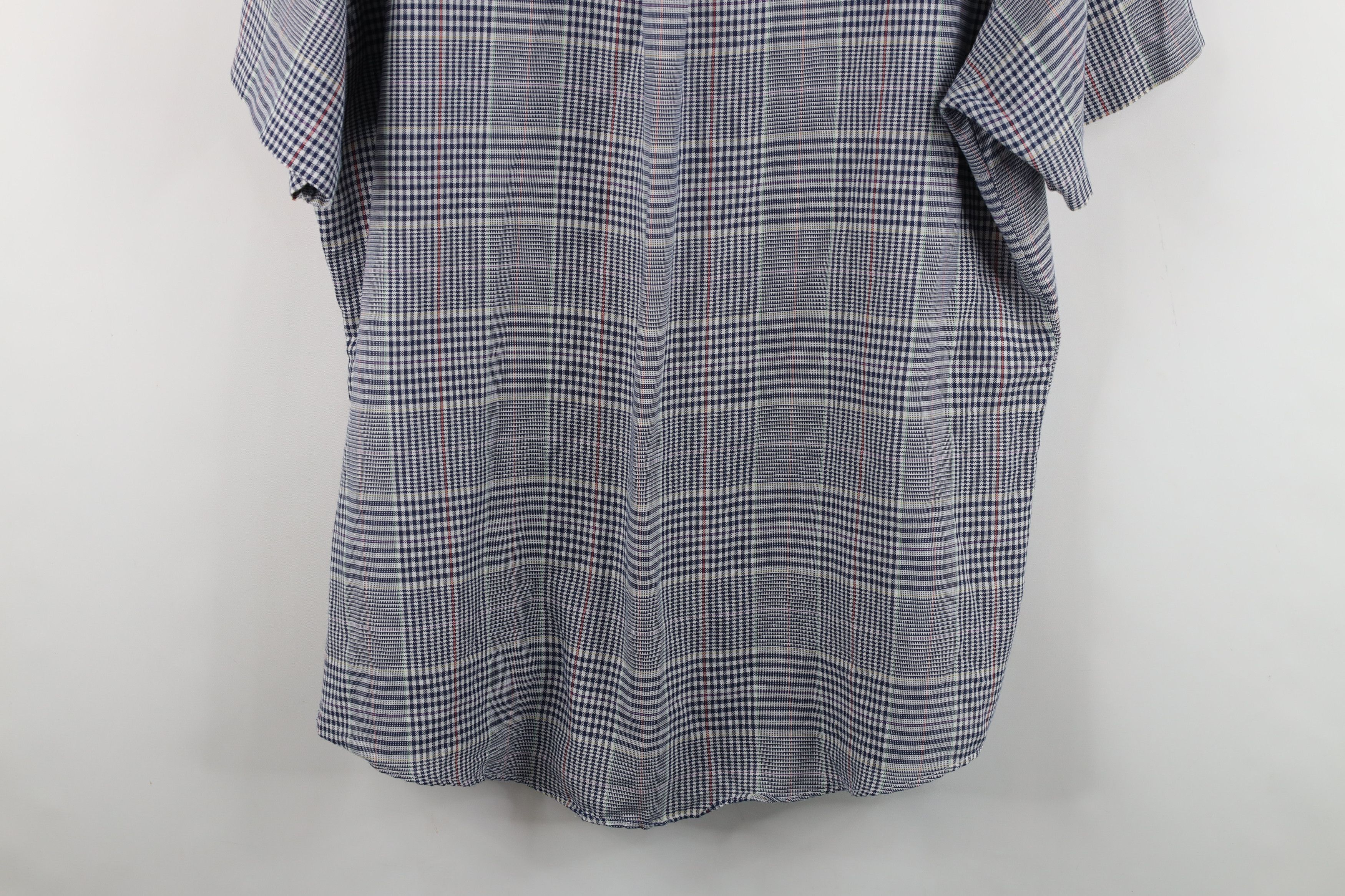 Vintage Vintage 90s Plaid Short Sleeve Button Down Shirt USA Size US XL / EU 56 / 4 - 12 Thumbnail