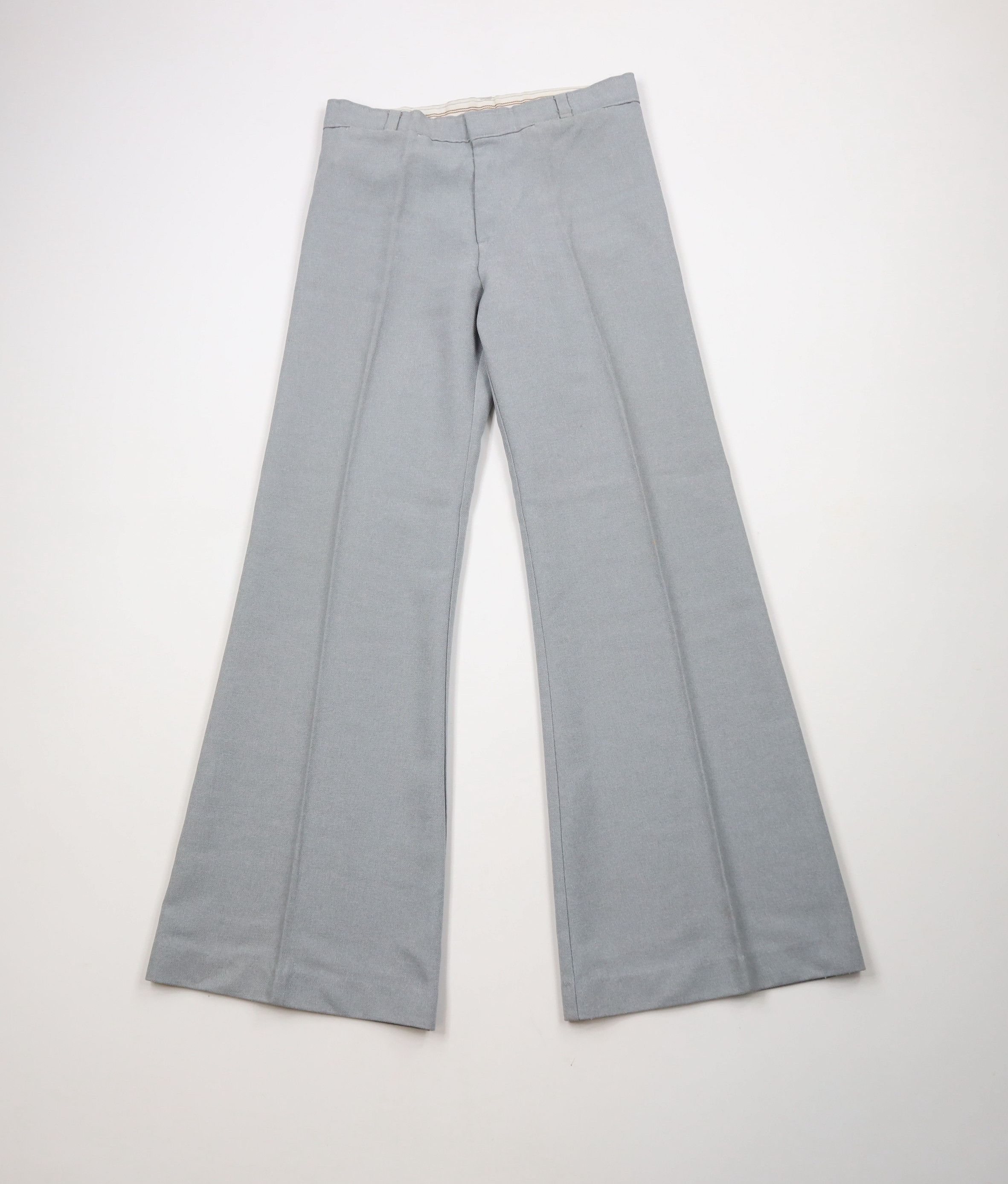 Vintage Vintage 60s 70s Streetwear Bell Bottoms Pants Gray USA AS IS Size 29" - 1 Thumbnail