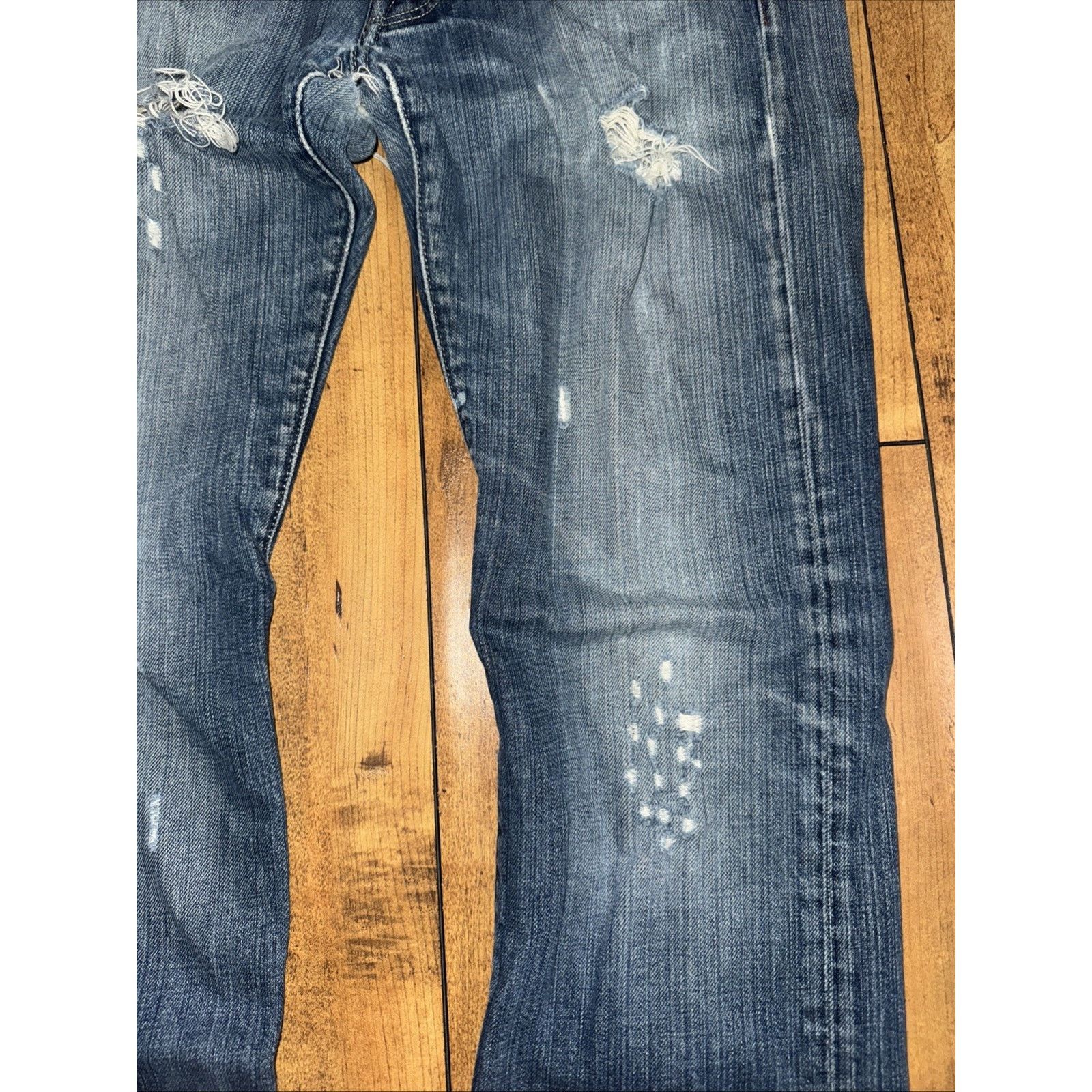 G-Star × Vintage G Star Raw Denim Jeans Blue 30x29 Distressed Y2K Core Size US 30 / EU 46 - 2 Thumbnail