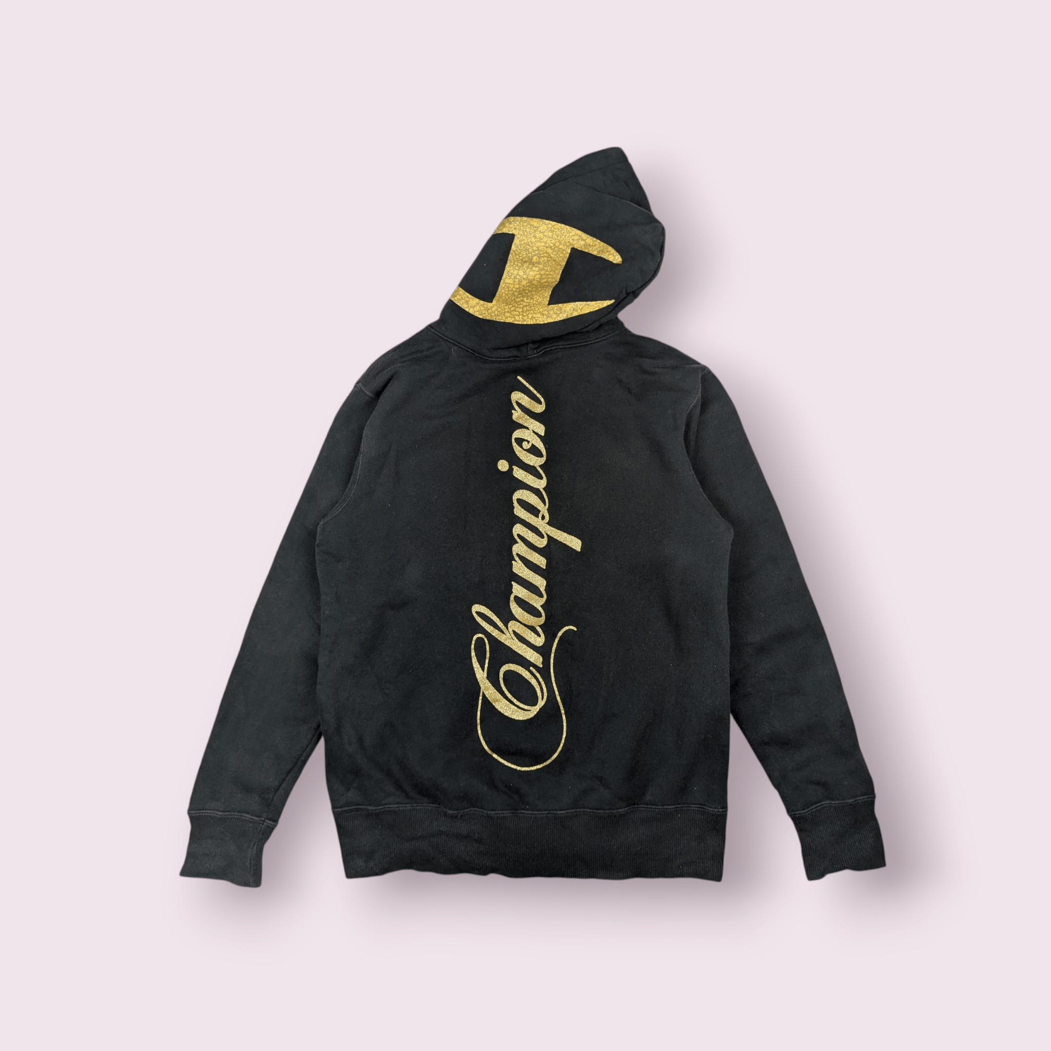 Champion CHAMPION Big Spell Out Logo Zipper Hoodie Hip Hop Size S / US 4 / IT 40 - 1 Thumbnail