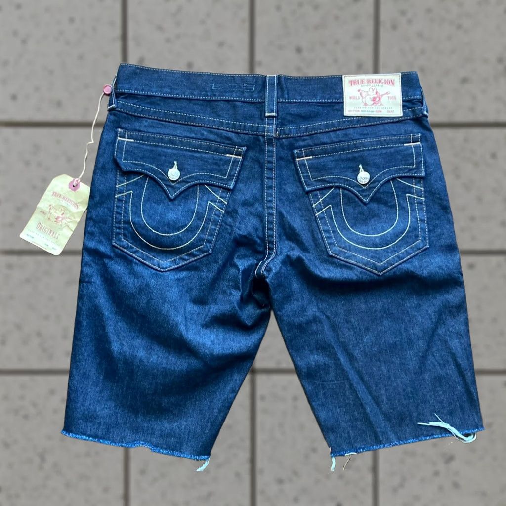 True Religion True Religion Shorts Jeans 5-Pocket Denim Relaxed Men's 38 Blue NWT Flap Pocket Size US 38 / EU 54 - 1 Thumbnail
