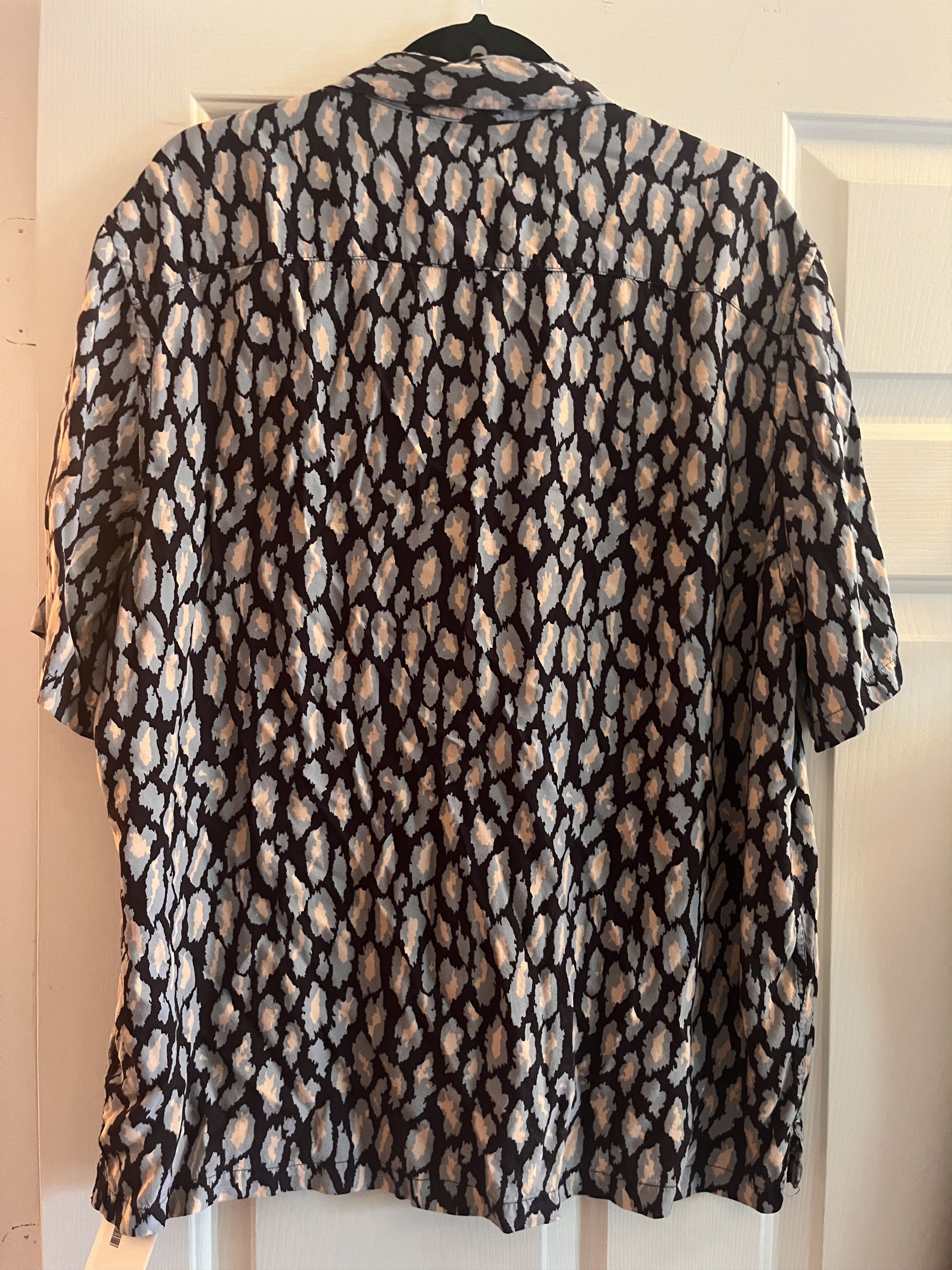 Allsaints All Saints Short Sleeve Abstract Print Button Up Down Shirt Size US XL / EU 56 / 4 - 7 Thumbnail