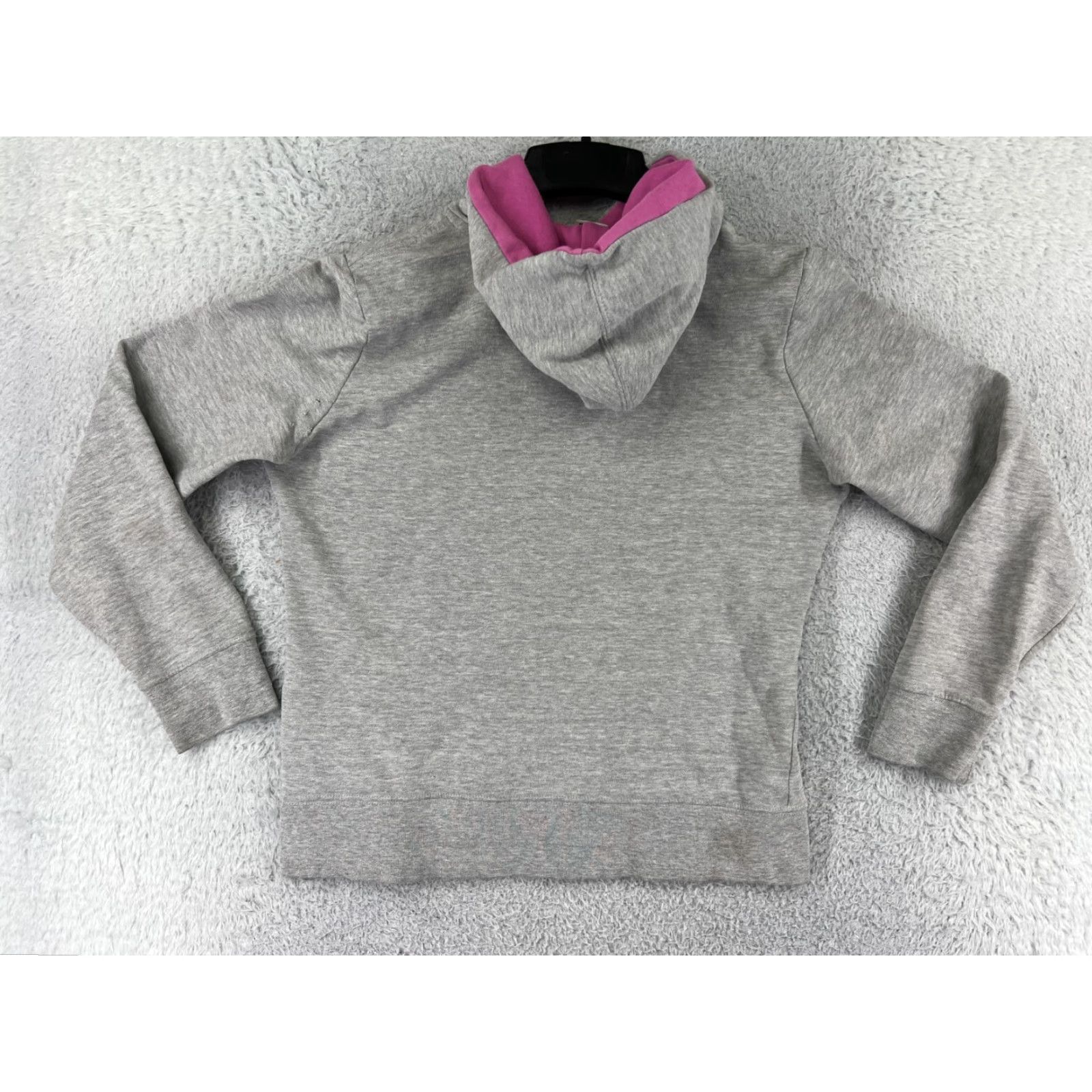 The North Face The North Face Womens Hoodie Sweater Medium Gray Cotton Blend Pocket Logo Crew Neck Pullover Size M / US 6-8 / IT 42-44 - 2 Thumbnail