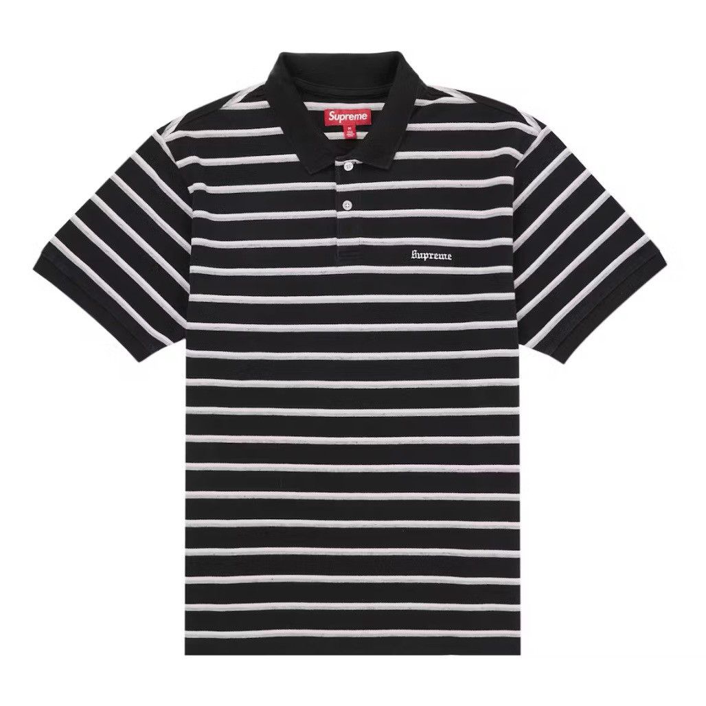 トップス supreme Stripe Velour Polo Supreme Supreme Stripe Velour Polo | Grailed