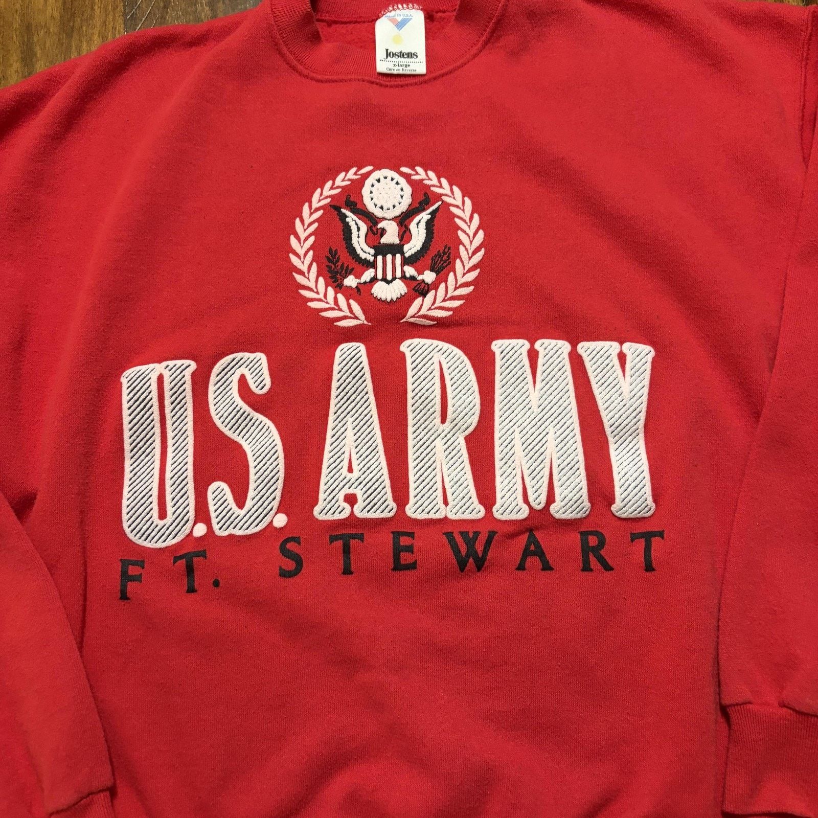 Vintage Vintage Jostens US Army Ft Stewart Sweatshirt Mens XL USA Size US XL / EU 56 / 4 - 3 Thumbnail