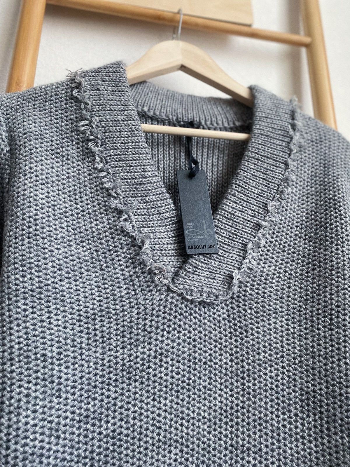 Absolut Joy Absolut Joy Wool Knit Sweater Made In Italy Size L Size US L / EU 52-54 / 3 - 3 Thumbnail