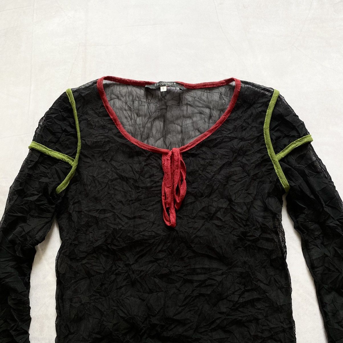Hysteric Glamour × Japanese Brand × Le Grande Bleu (L.G.B.) Japan Mesh Hysteric Glamour Vibe Knit Ribbed Longsleeve Y2K Size S / US 4 / IT 40 - 5 Thumbnail