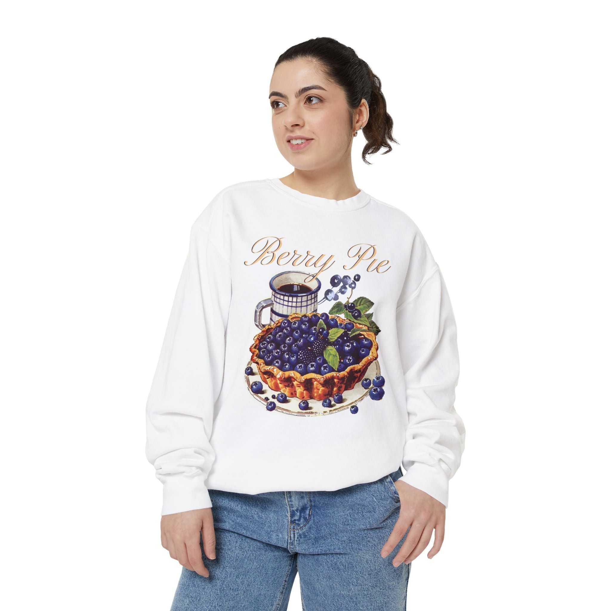 Designer Berry Pie - Comfort Colors® Sweatshirt Size M / US 6-8 / IT 42-44 - 2 Thumbnail