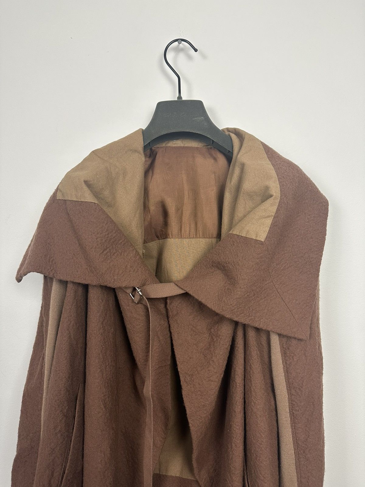 Rick Owens FW11 ‘LIMO’ Felted Wool Belted Biker Jacket Size M / US 6-8 / IT 42-44 - 3 Thumbnail