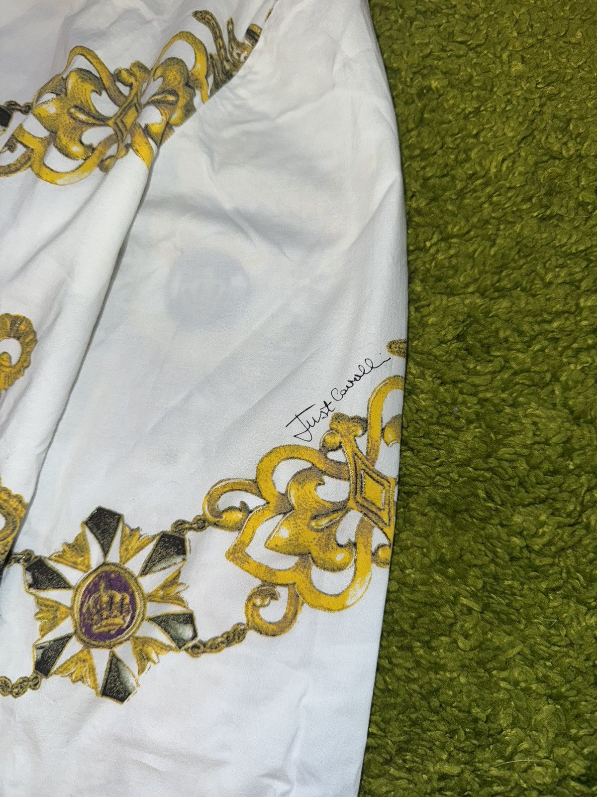 Just Cavalli × Roberto Cavalli × Vintage Just Cavalli 2000s vintage graphic blouse shirt Size L / US 10 / IT 46 - 4 Thumbnail