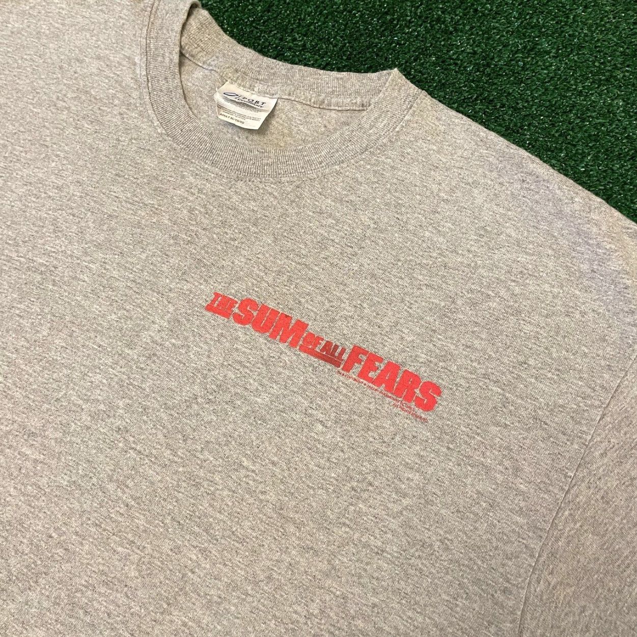 Vintage VINTAGE 90s Y2k The Sum Of All Fears Movie Promo Morgan Freeman Shirt XL Mens Gray Regular T-Shirt Size US XL / EU 56 / 4 - 2 Thumbnail