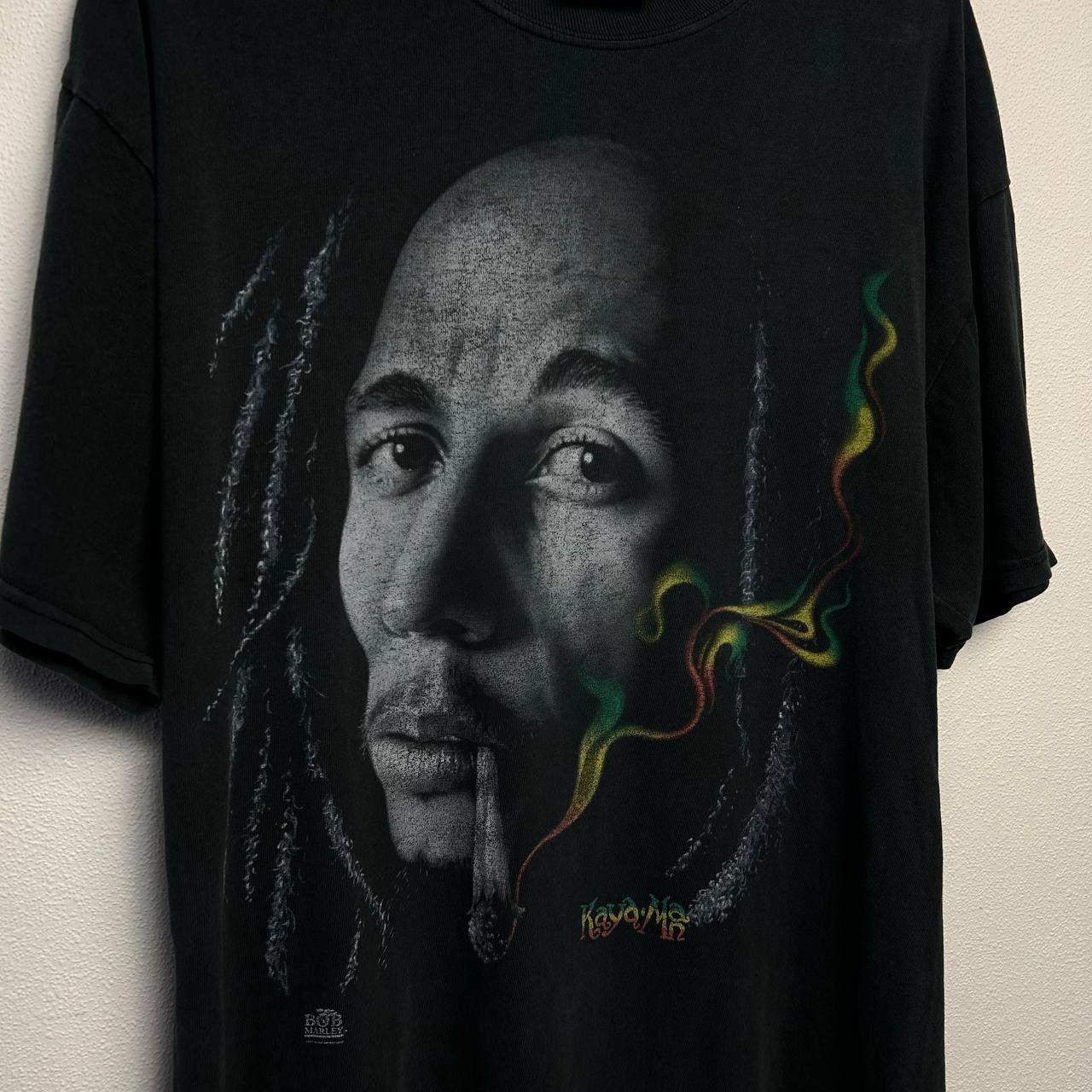 Bob Marley Vintage Bob Marley 1990s Zion tag rare band streetwear tee Size US L / EU 52-54 / 3 - 2 Thumbnail
