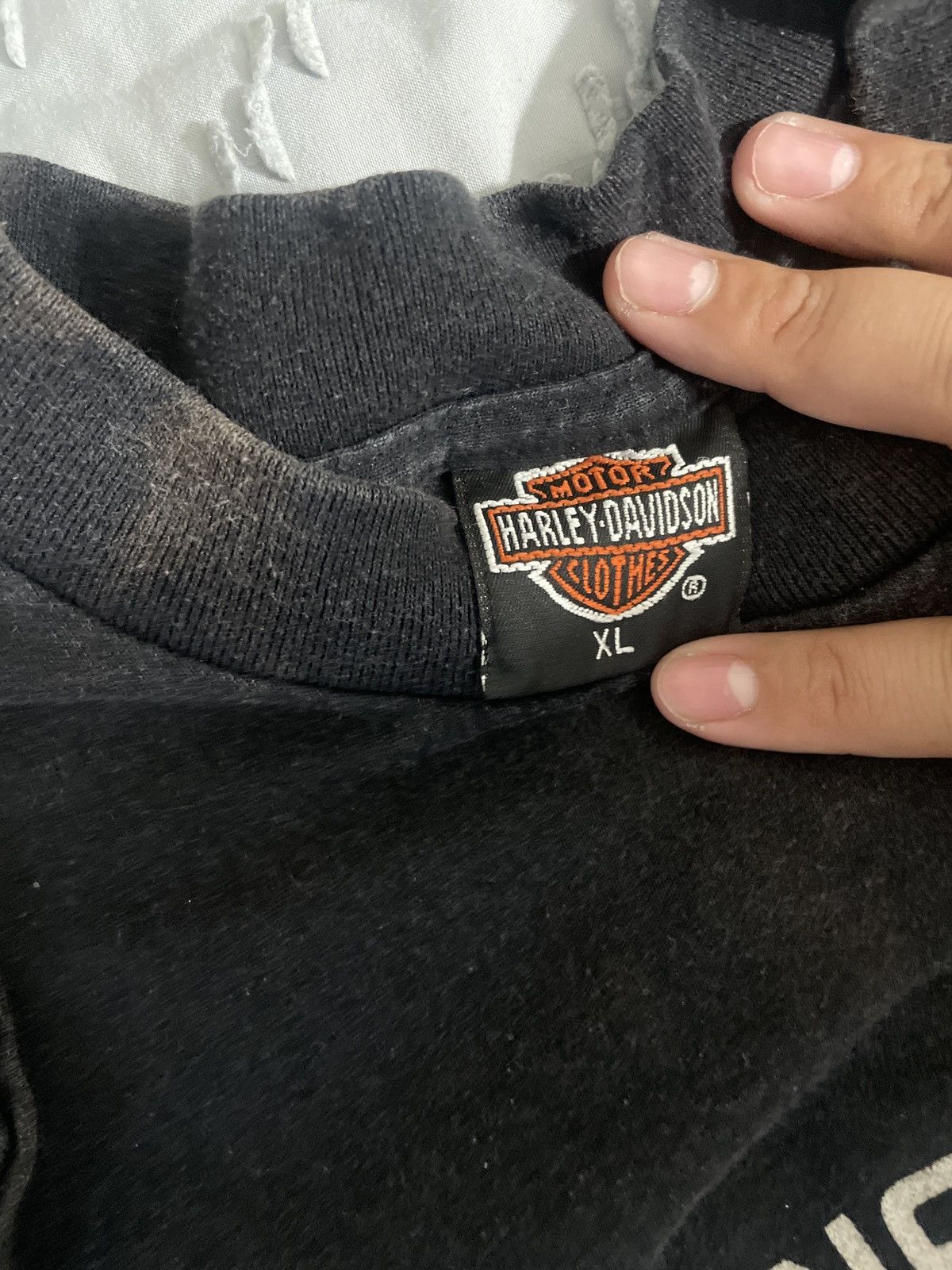 Harley Davidson Vintage 90s Harley Davidson emblem Leander of the pack tee Size US XL / EU 56 / 4 - 2 Thumbnail